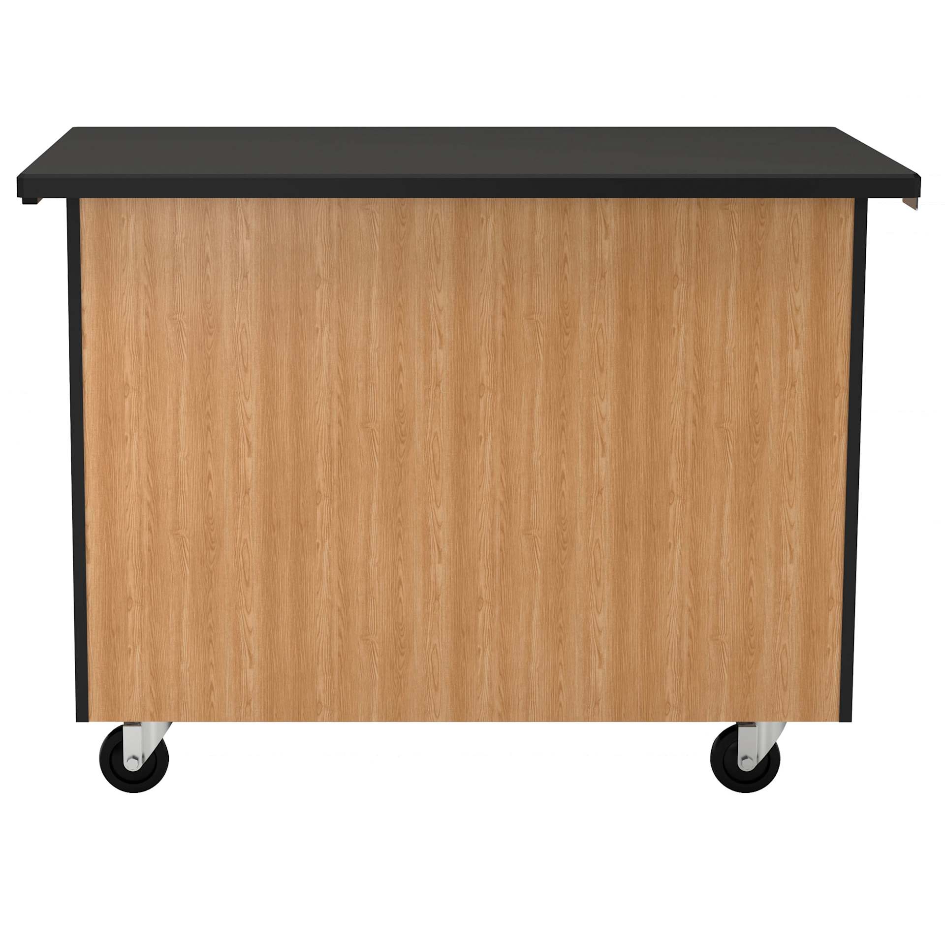 NPS Mobile Storage Cabinet - Cart with Tote Trays, back of cart