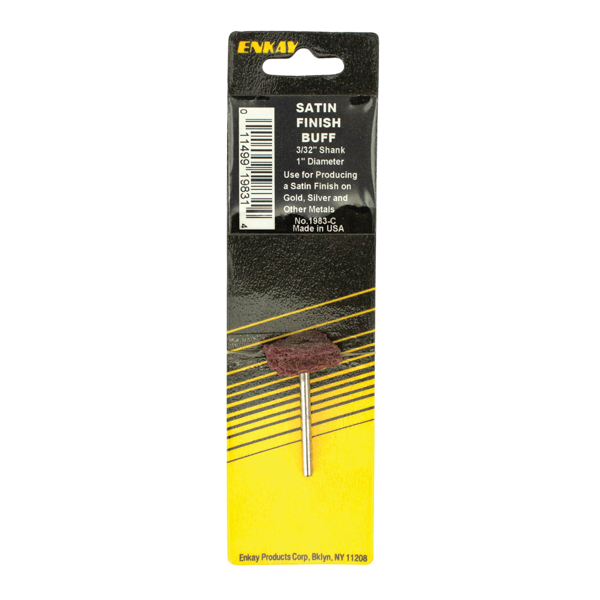 Enkay Satin Finish Buff Wheel front of packaging