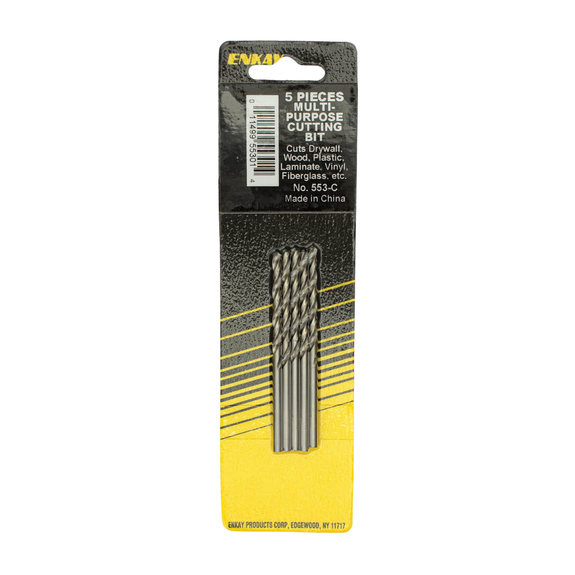 Enkay Multi-Purpose Cutting Bits - Pkg of 5, 1/8" Shank front of packaging