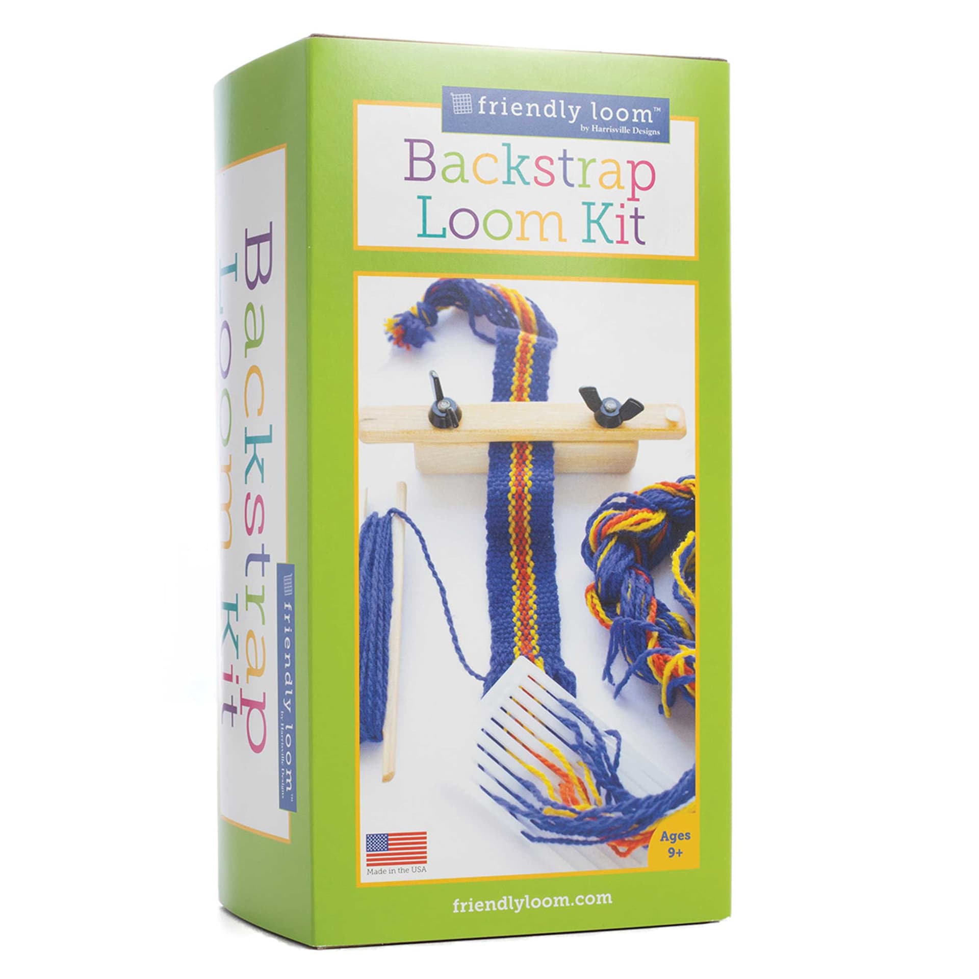 Friendly Loom Backstrap Loom Kit front of packaging