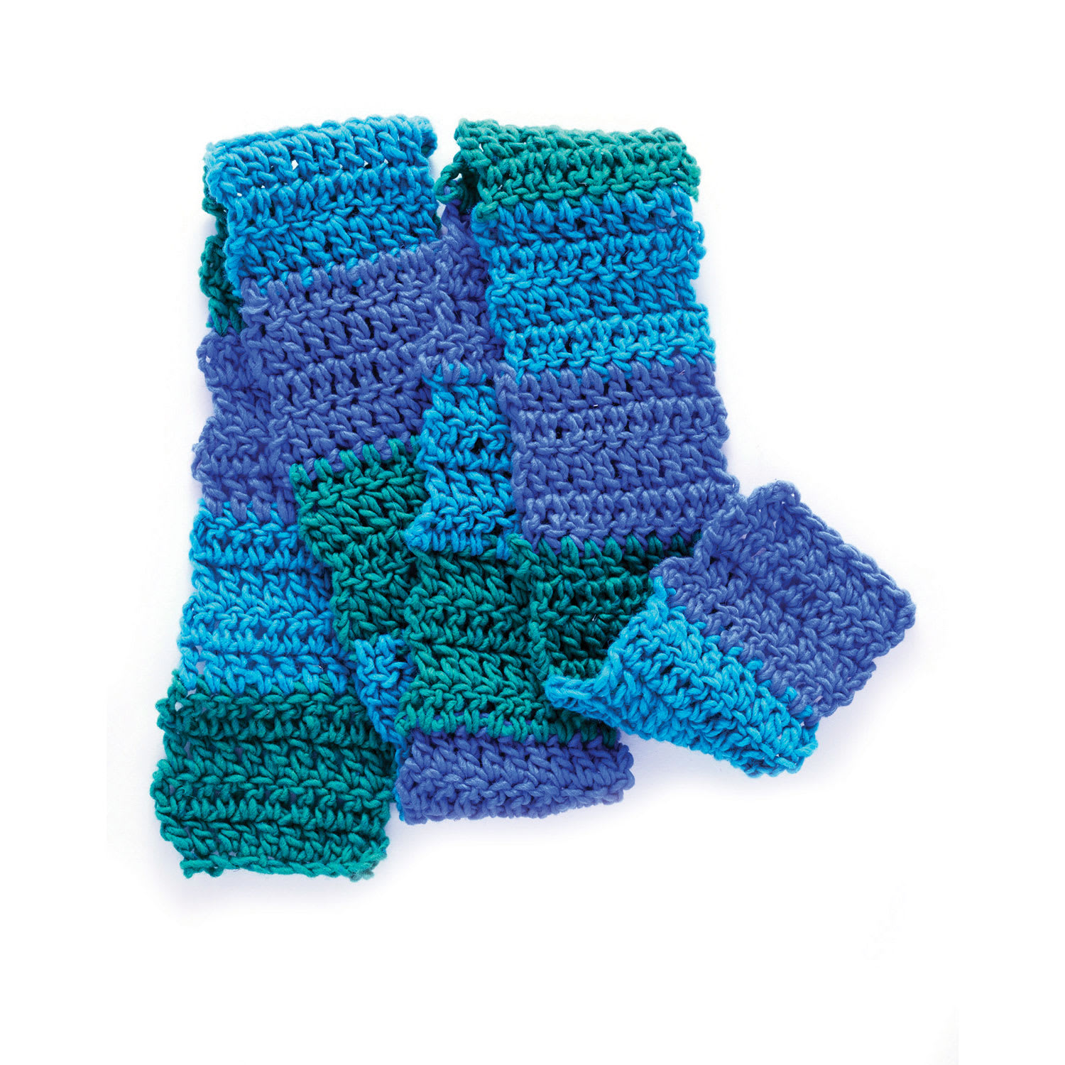 Friendly Loom Discover Crochet Scarf Kit - Ocean completed project