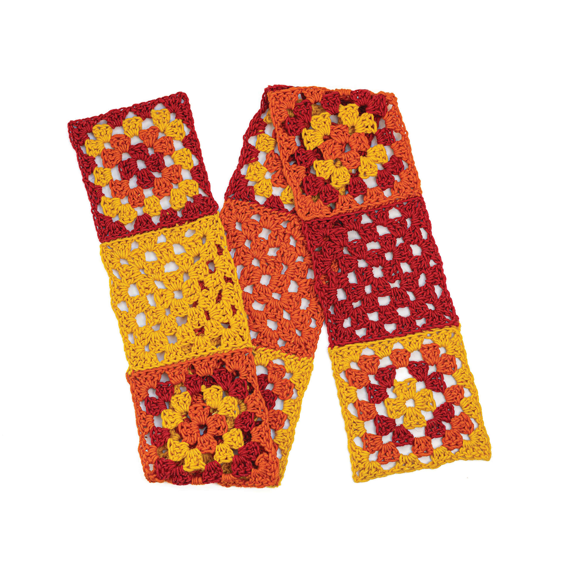 Friendly Loom Explore Crochet Granny Square Kit - Sunset completed project