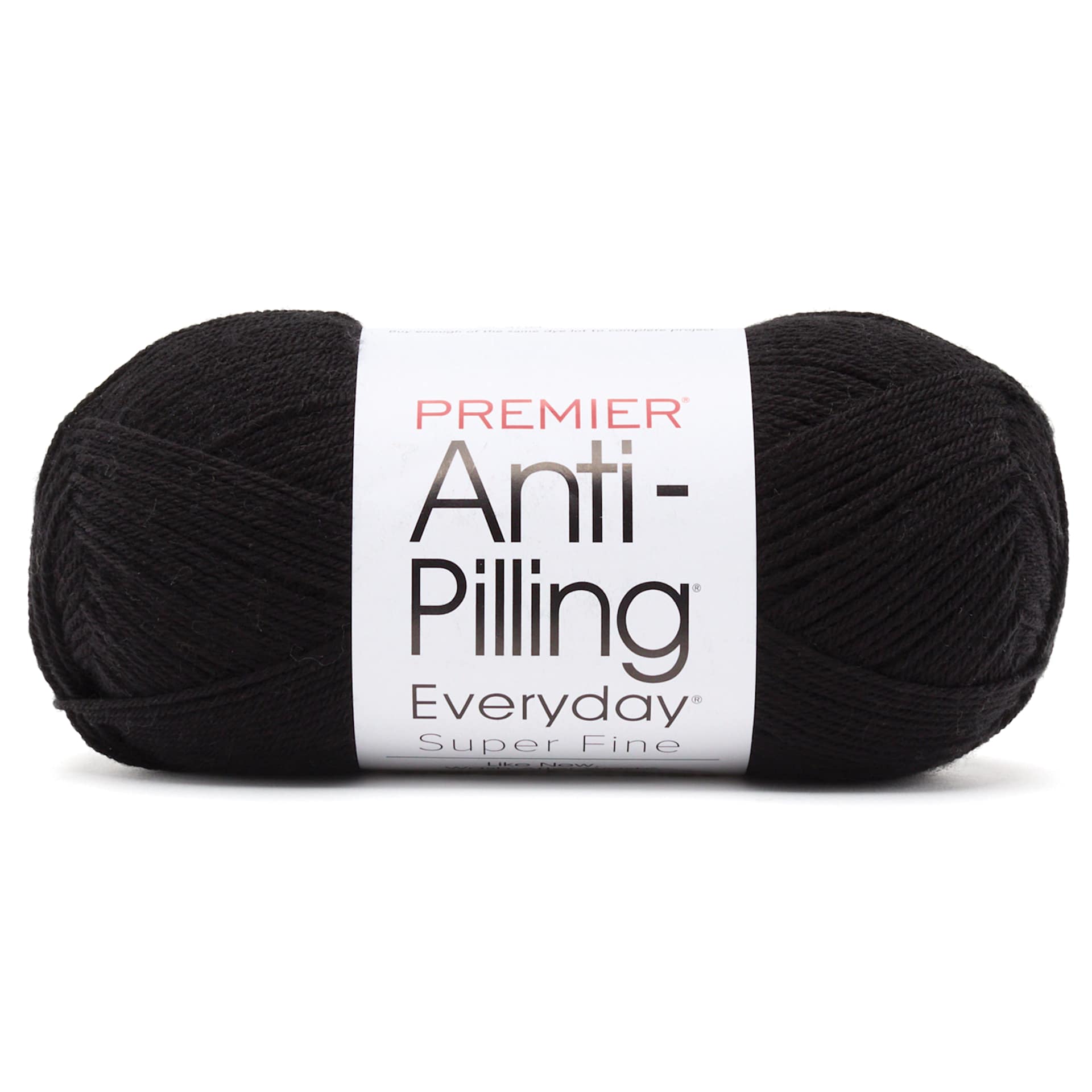 Premier Yarns Anti-Pilling Everyday Super Fine Yarn - Black, 437 yds