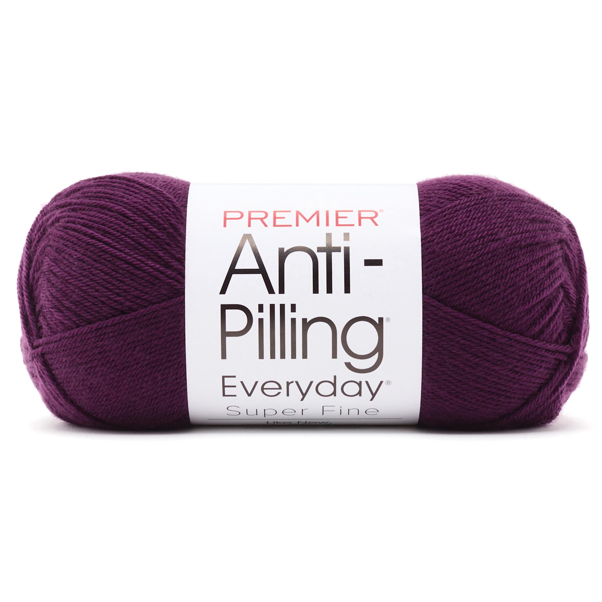 Premier Yarns Anti-Pilling Everyday Super Fine Yarn - Aubergine, 437 yds