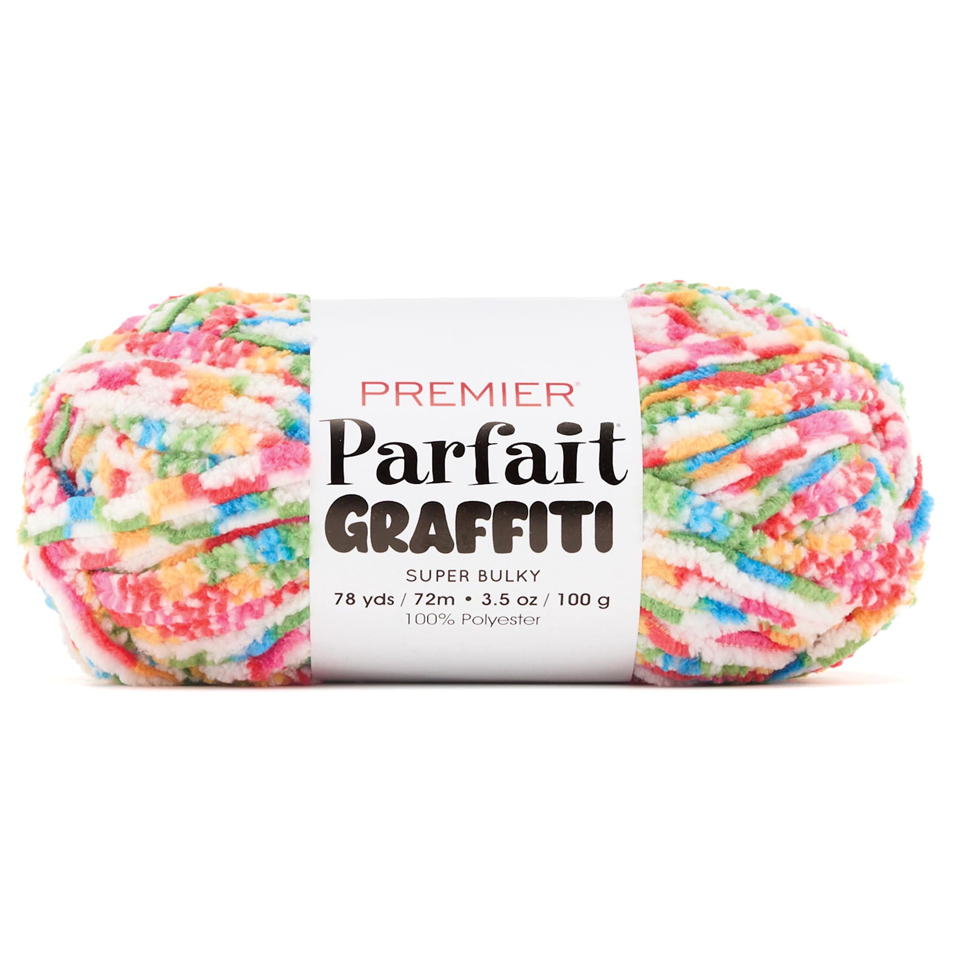 Premier Yarns Parfait Graffiti Yarn - White, 78 yds