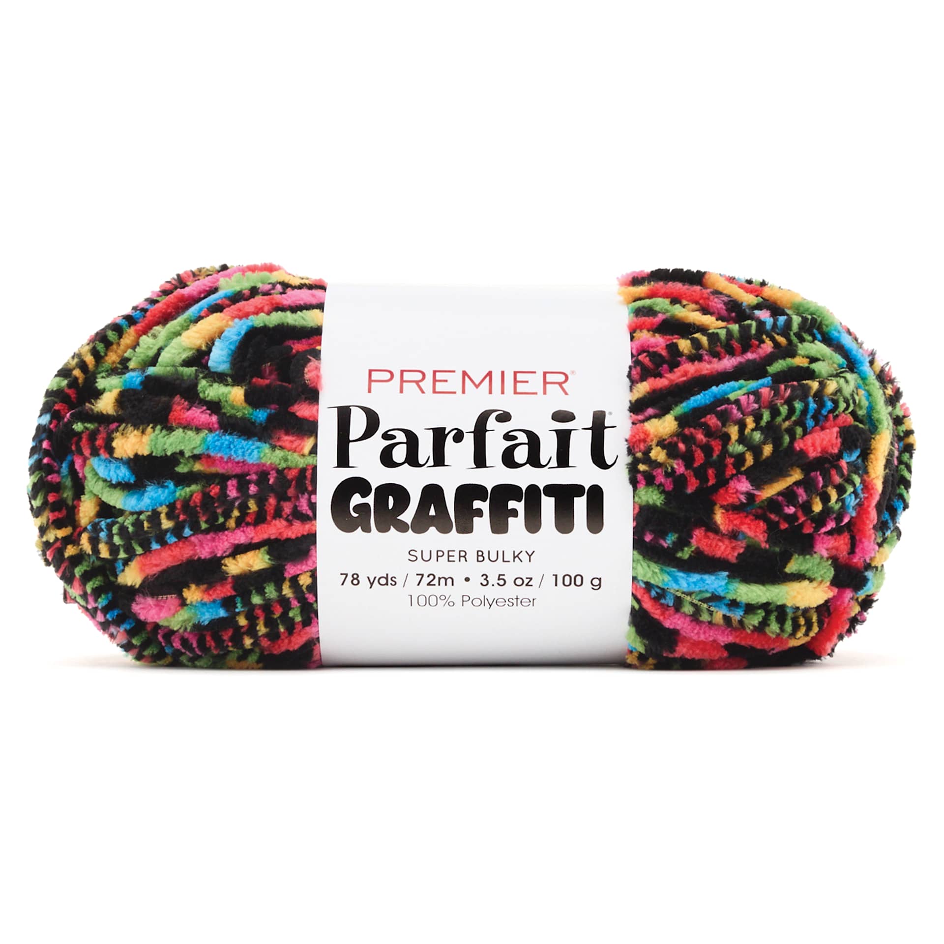 Premier Yarns Parfait Graffiti Yarn - Black, 78 yds
