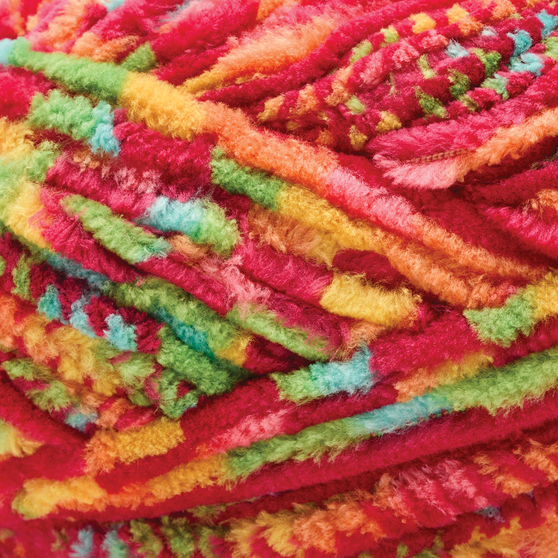 Premier Yarns Parfait Graffiti Yarn - Candy Apple, 78 yds close up to show texture