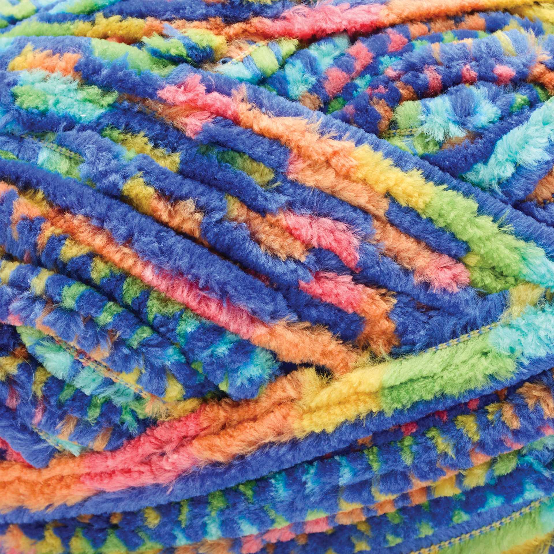 Premier Yarns Parfait Graffiti Yarn - Classic Blue, 78 yds close up showing texture