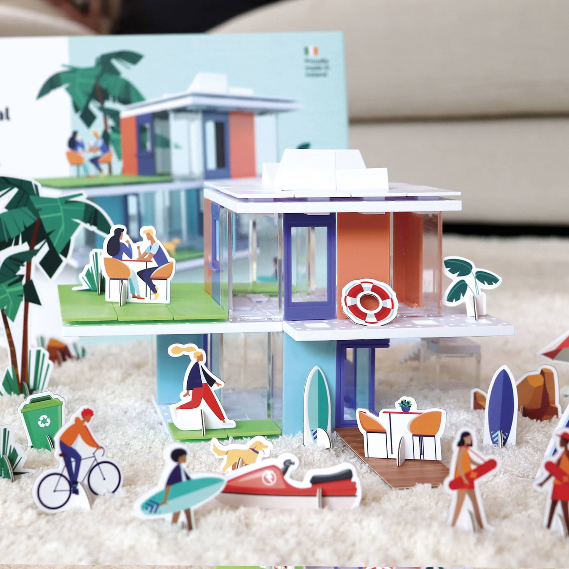 Arckit Coastal Living Architectural Model Building Kit, assembled
