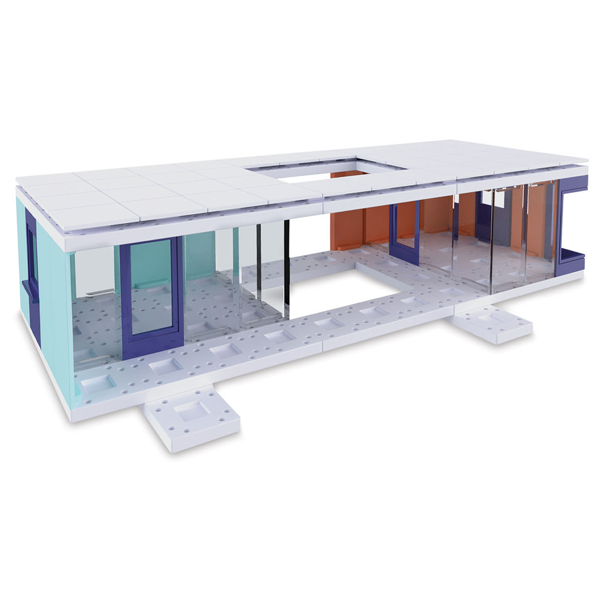 Arckit Desert Living Architectural Model Building Kit - finished example