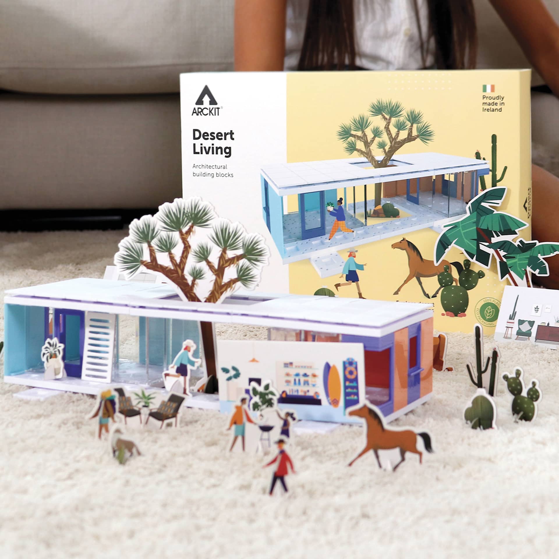 Arckit Desert Living Architectural Model Building Kit - assembled