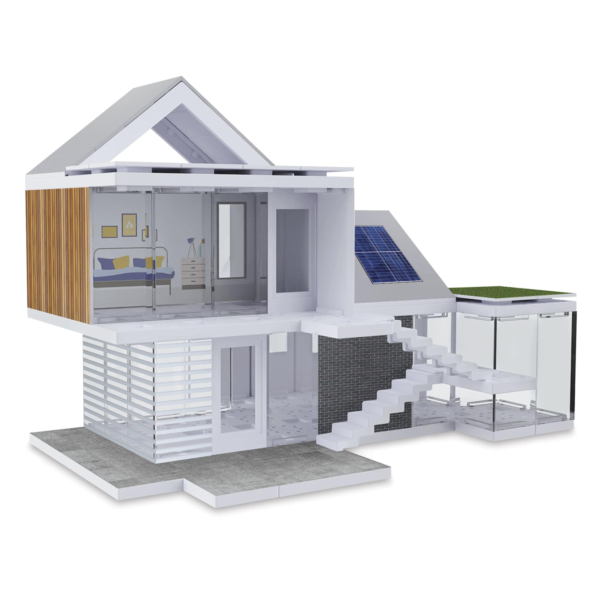 Arckit Go Eco Architectural Model Building Kit - two story building