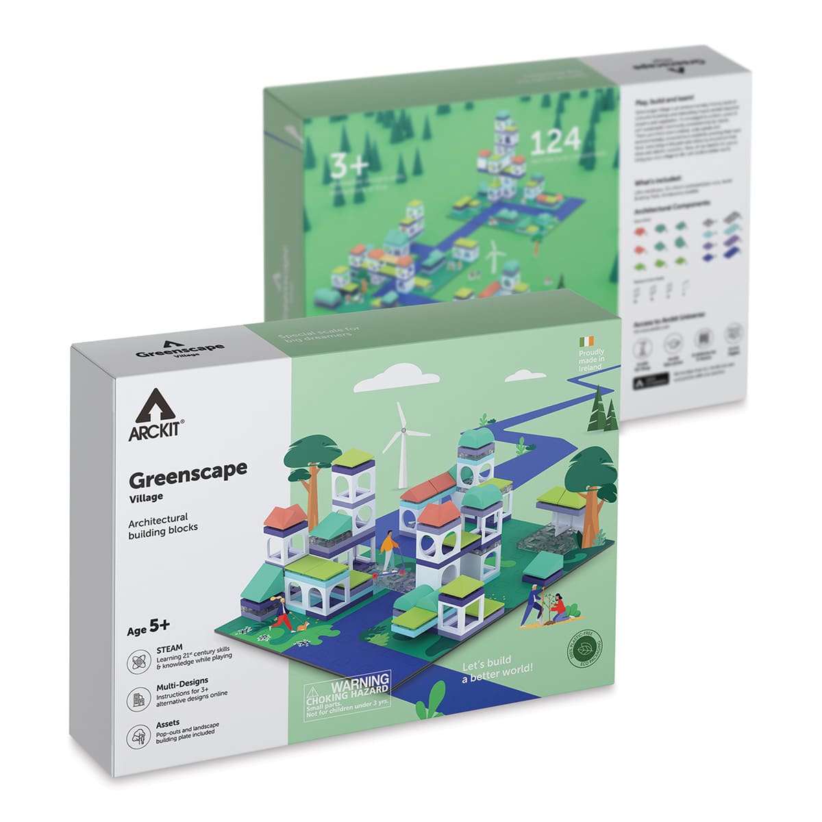 Arckit Greenscape Village Model Kit (front and back of box)