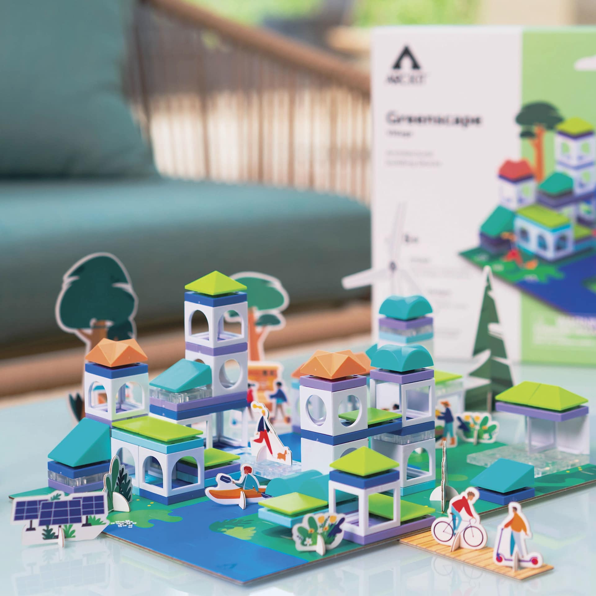 Arckit Greenscape Village Model Kit - finished village