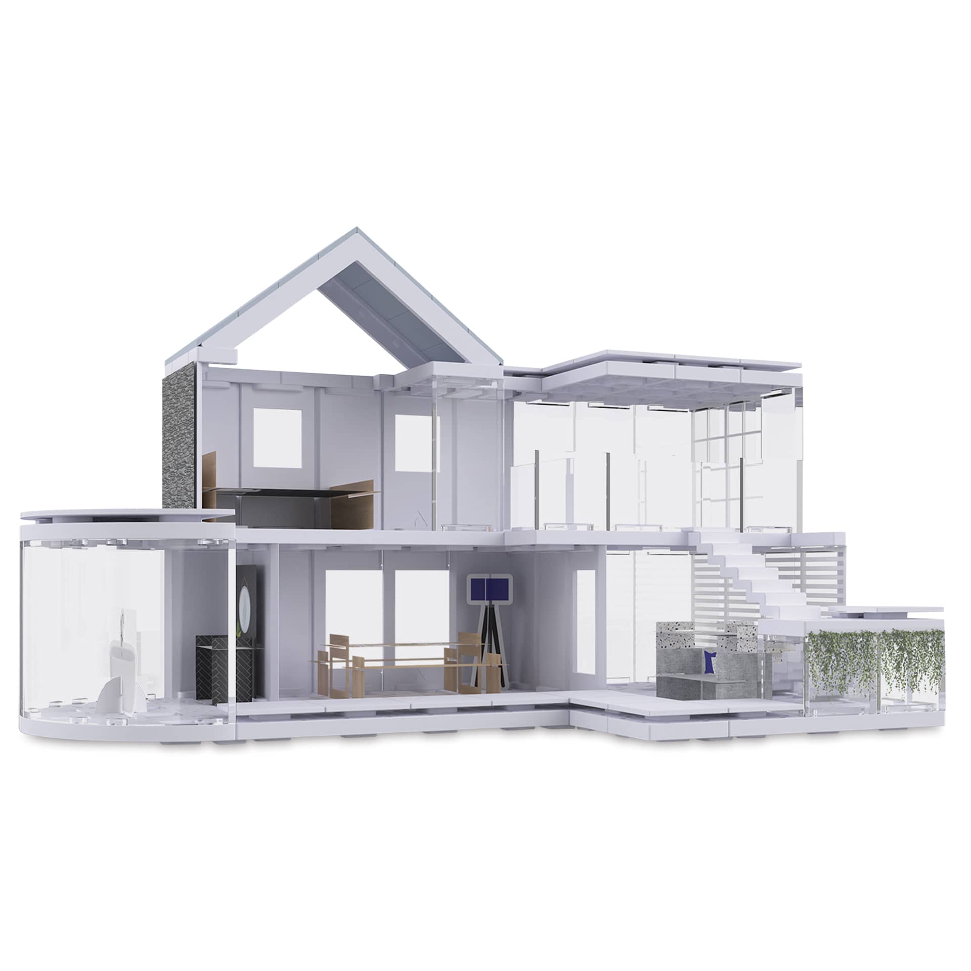 Arckit 100 sqm. Architectural Model Building Kit - two story building