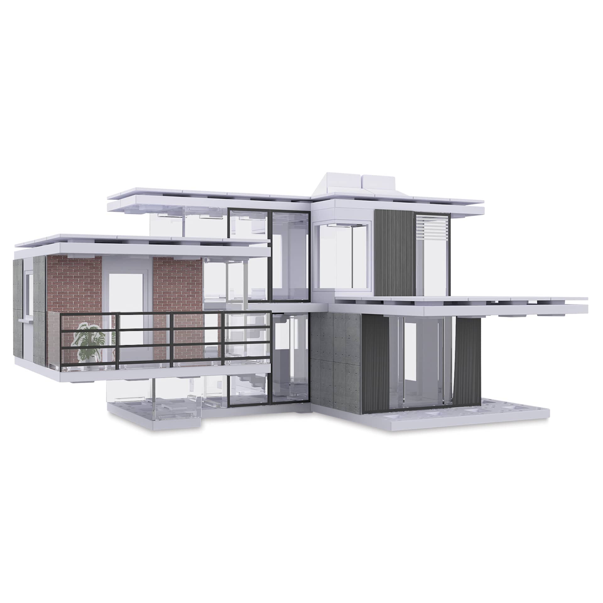 Arckit 200 sqm. Architectural Model Building Kit - building configuration