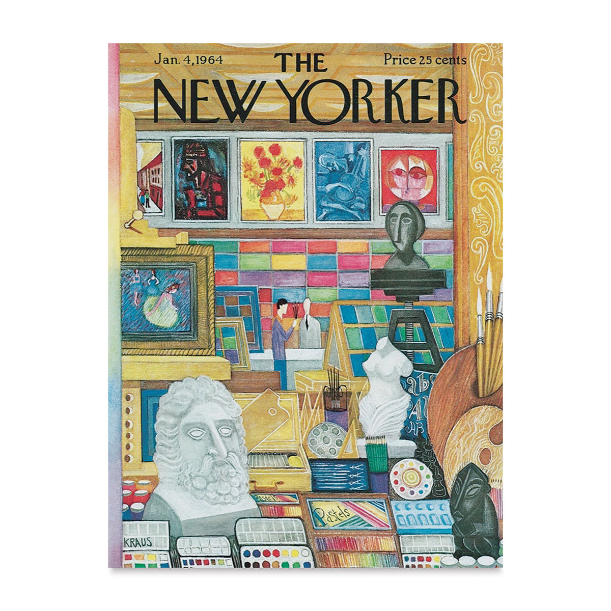 New Yorker Magazine Cover Puzzle - Art Shop, 1,000 pieces (illustration)