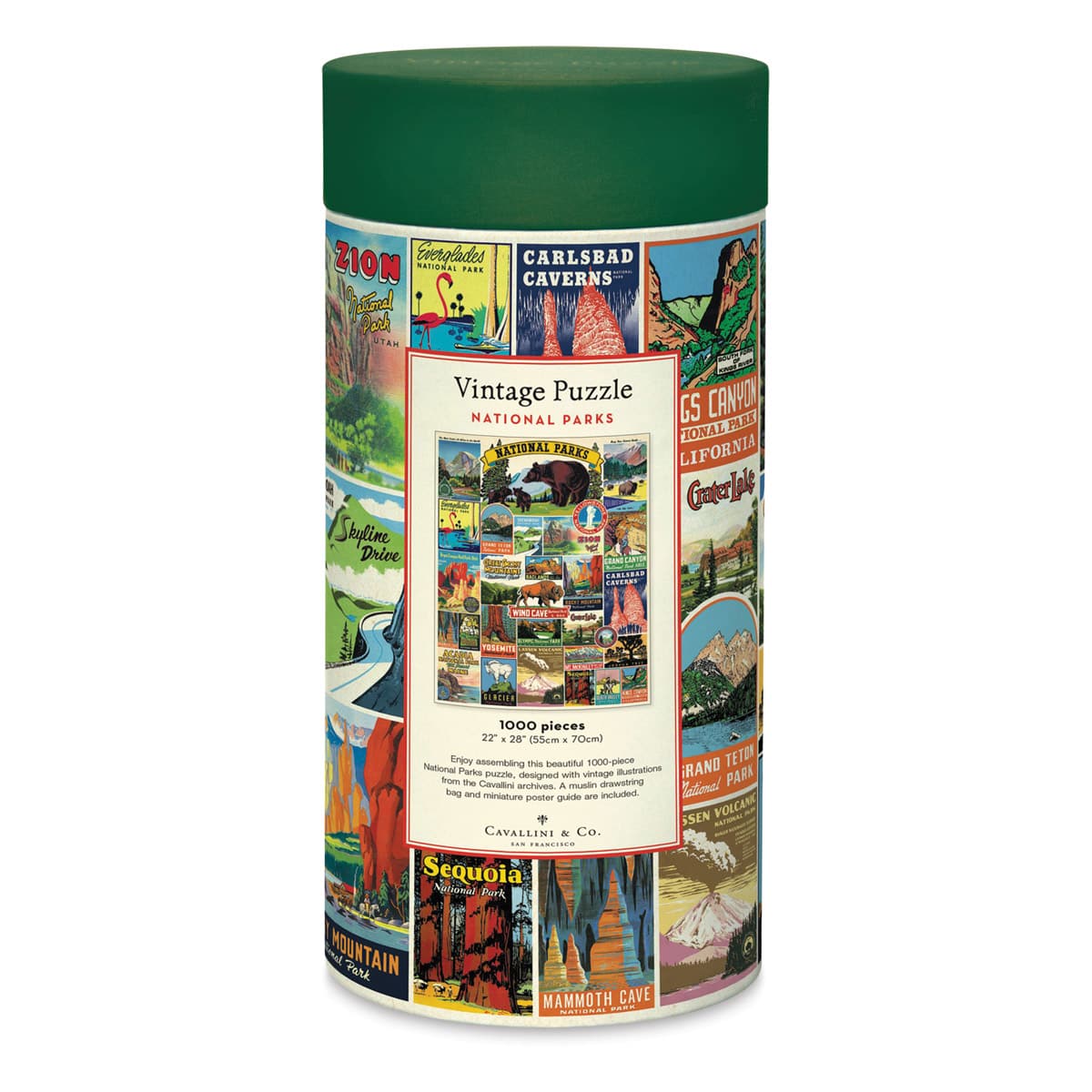 Cavallini Vintage National Parks 1,000 Piece Puzzle