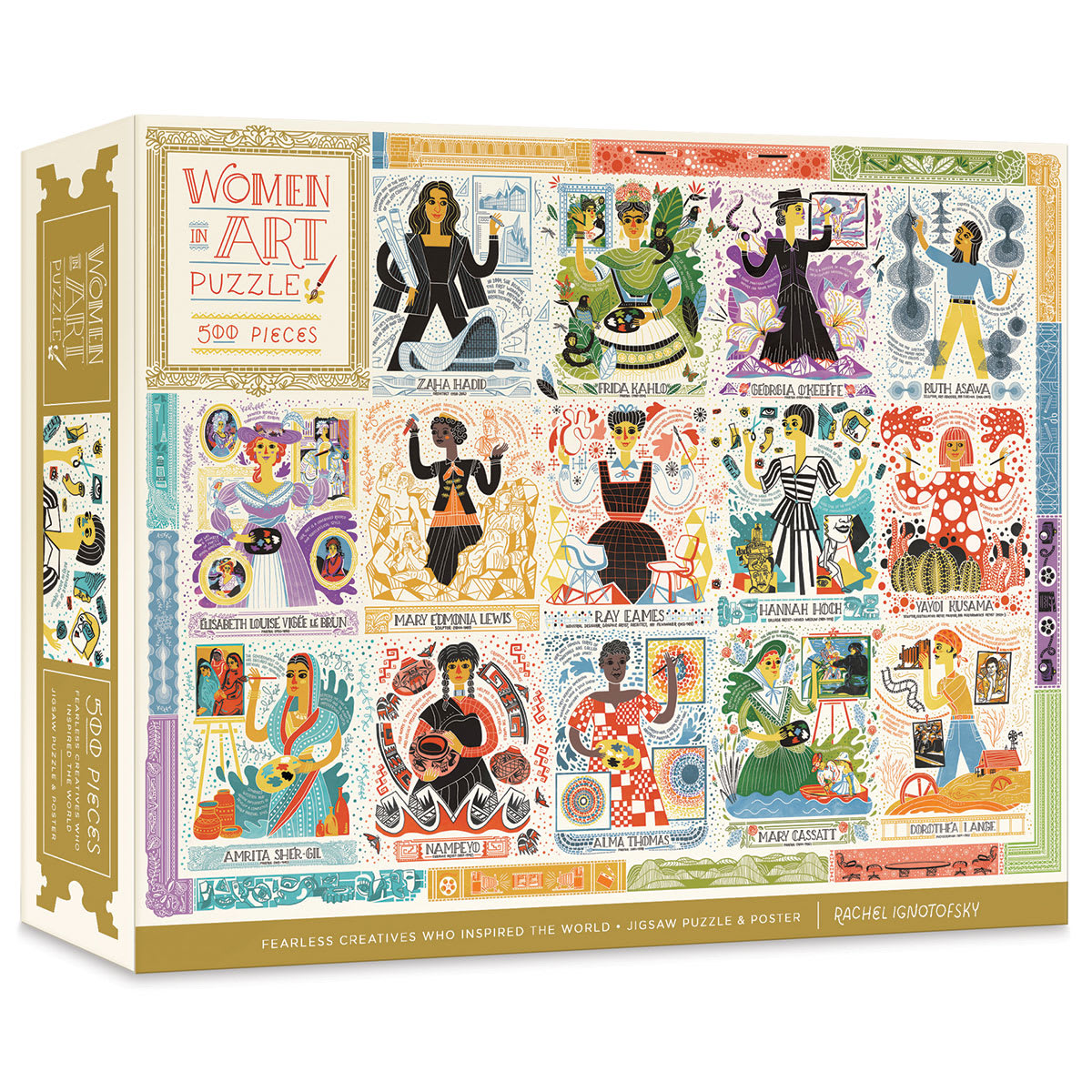 Women in Art 500 Piece Puzzle, Box