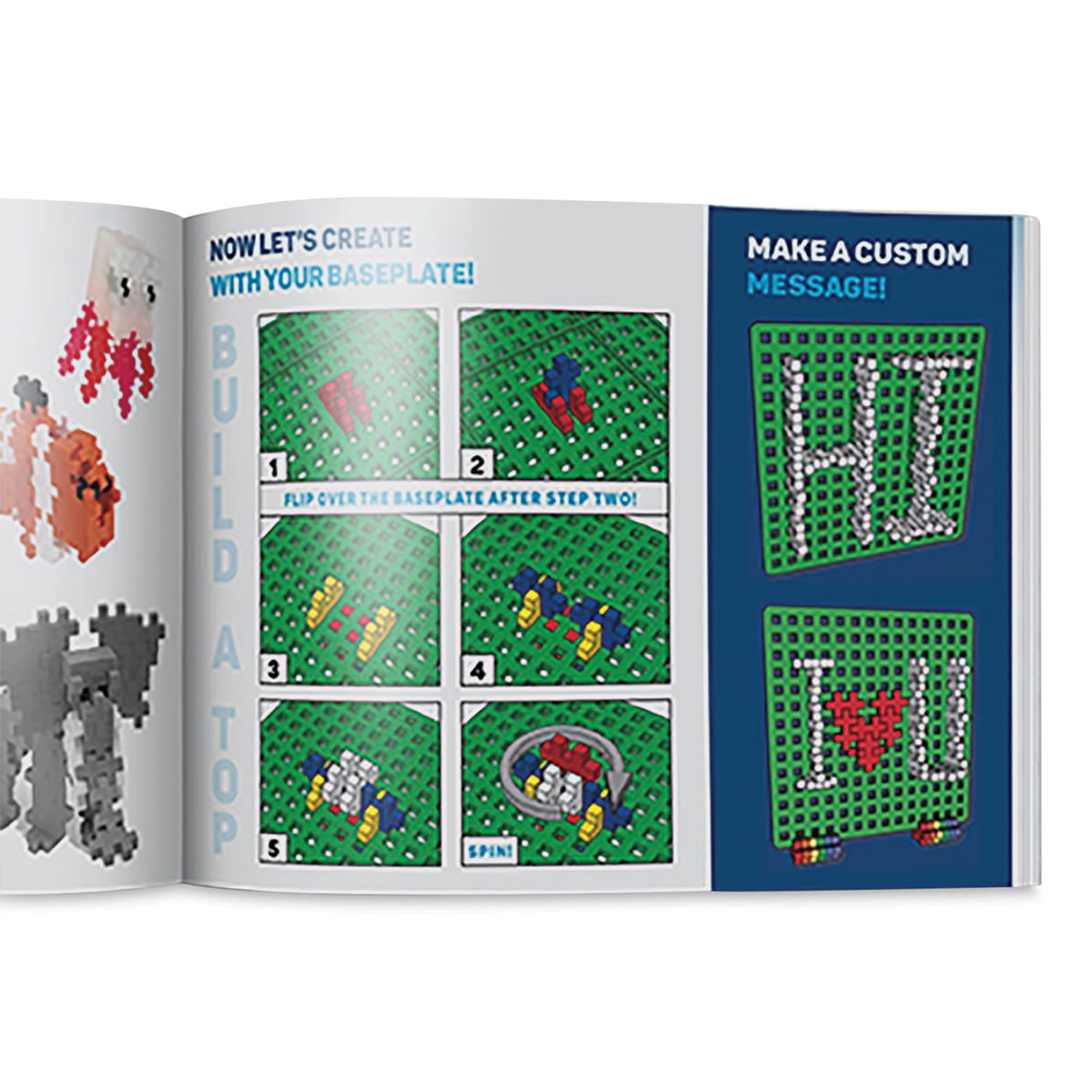 Plus-Plus Learn To Build Pastel Colors Set, Open Guide Book