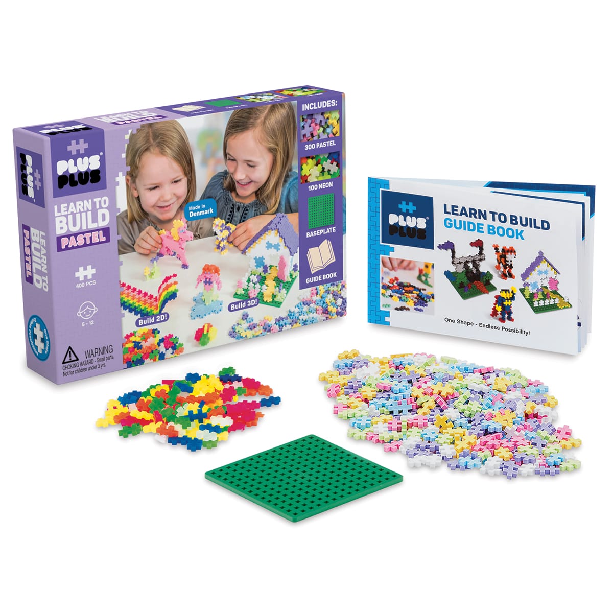 Plus-Plus Learn To Build Pastel Colors Set, Set Contents