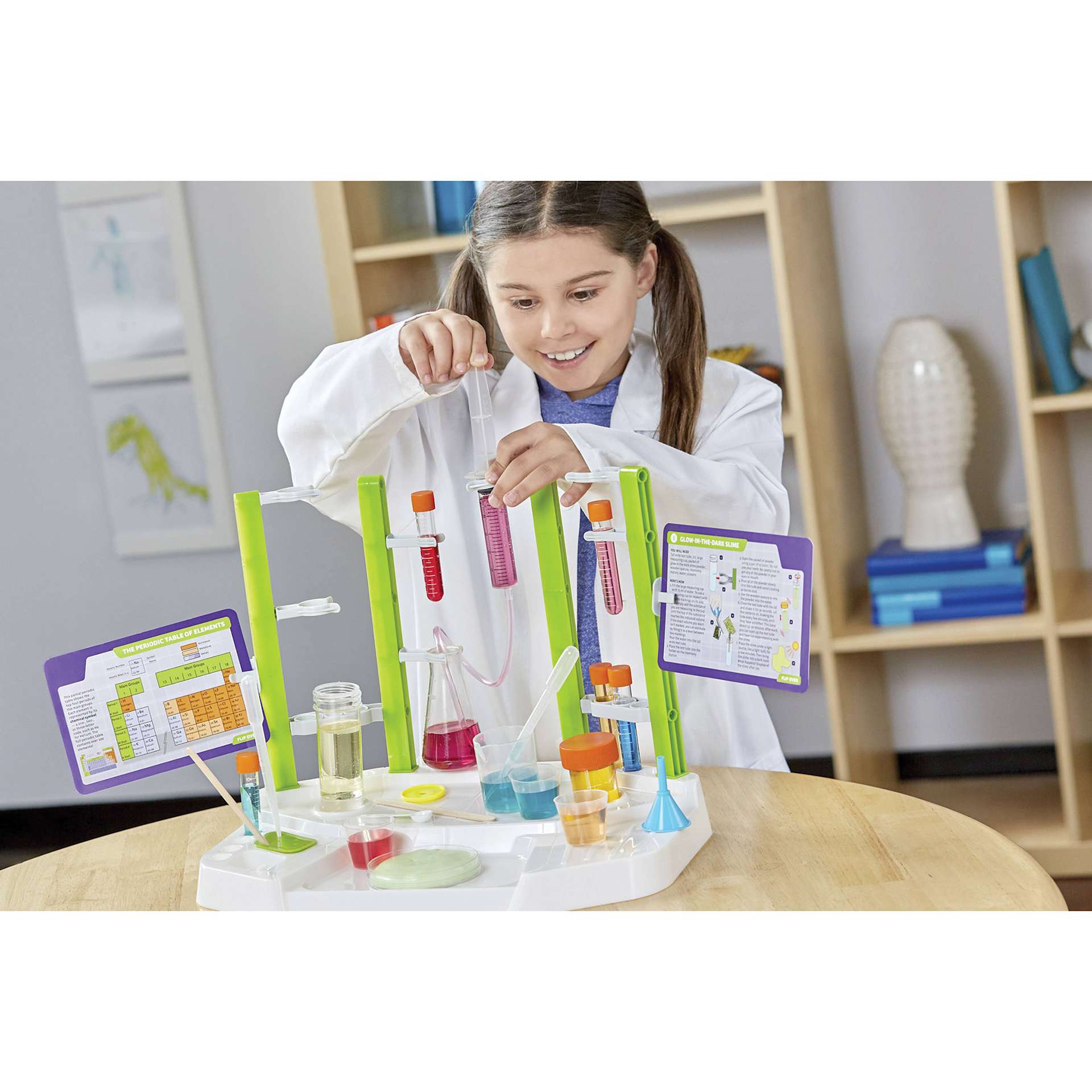 Thames & Kosmos Ooze Labs Chemistry Station STEM Experiment Kit (kit in use)