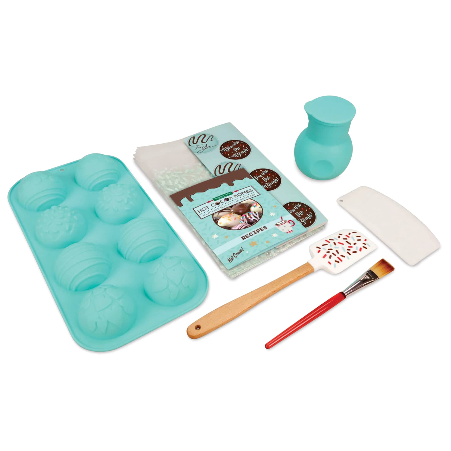 Handstand Kitchen Ultimate Hot Cocoa Bomb Set (Displayed cookware utencils)