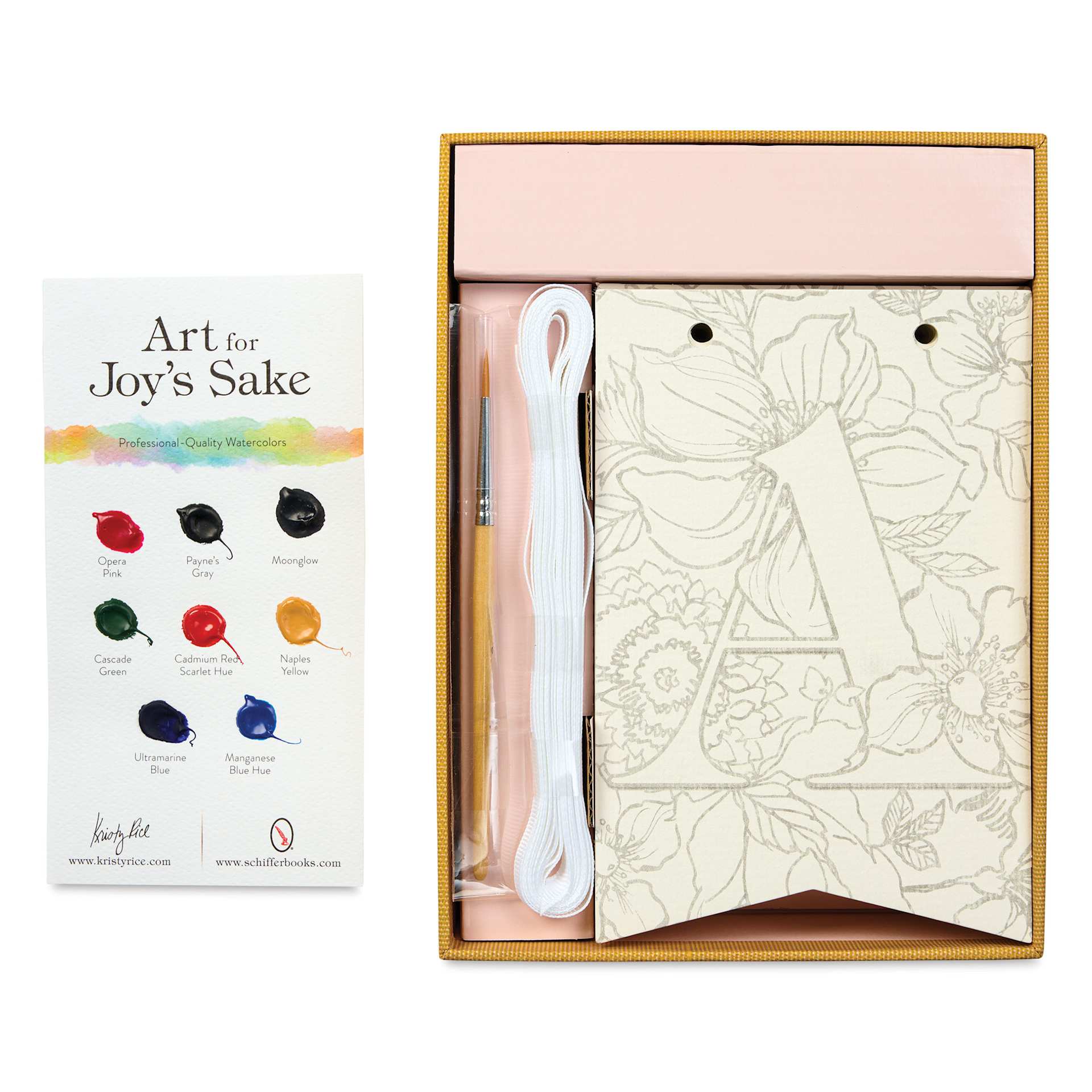 Paint-Your-Own Watercolor Garland Kit, open packaging