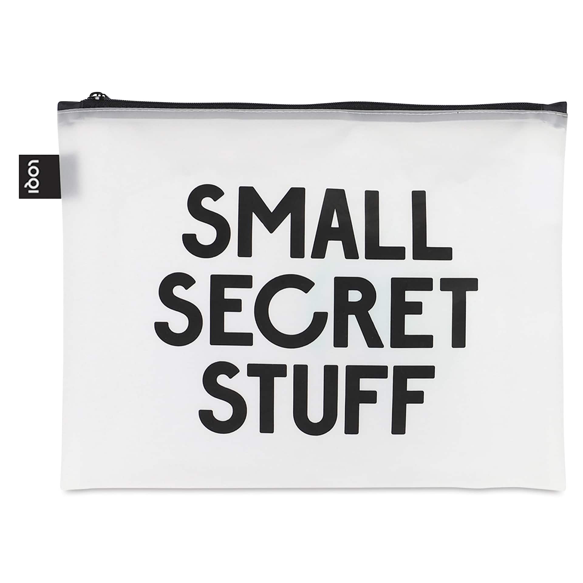Loqi Zip Pocket Set - SNASK Transparent Bags, Set of 3, medium bag