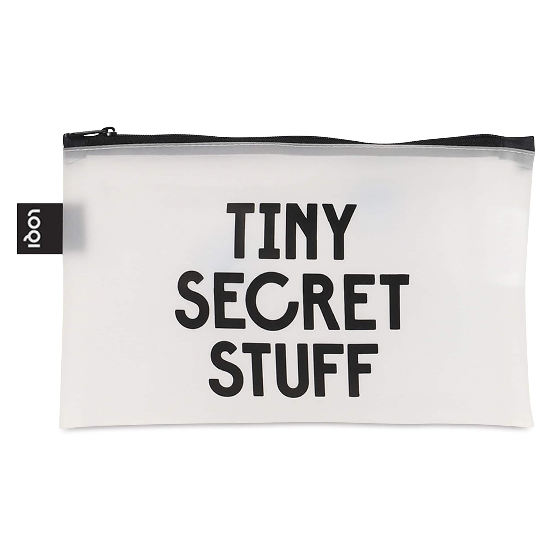 Loqi Zip Pocket Set - SNASK Transparent Bags, Set of 3, small bag