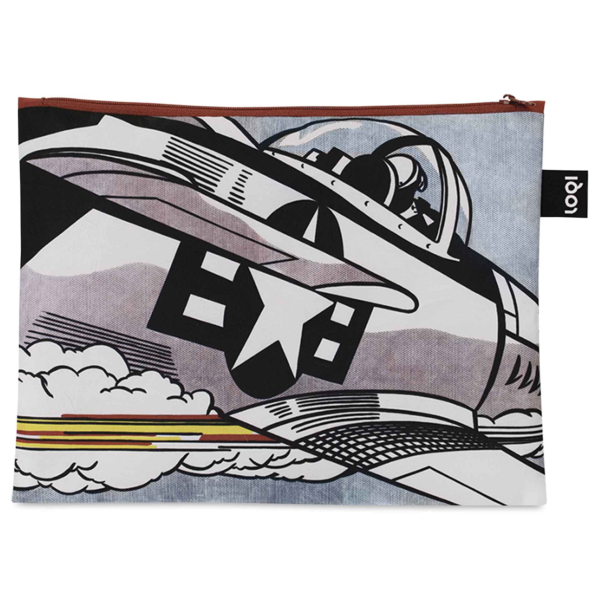 Loqi Zip Pocket Set - Lichtenstein Whaam, medium bag