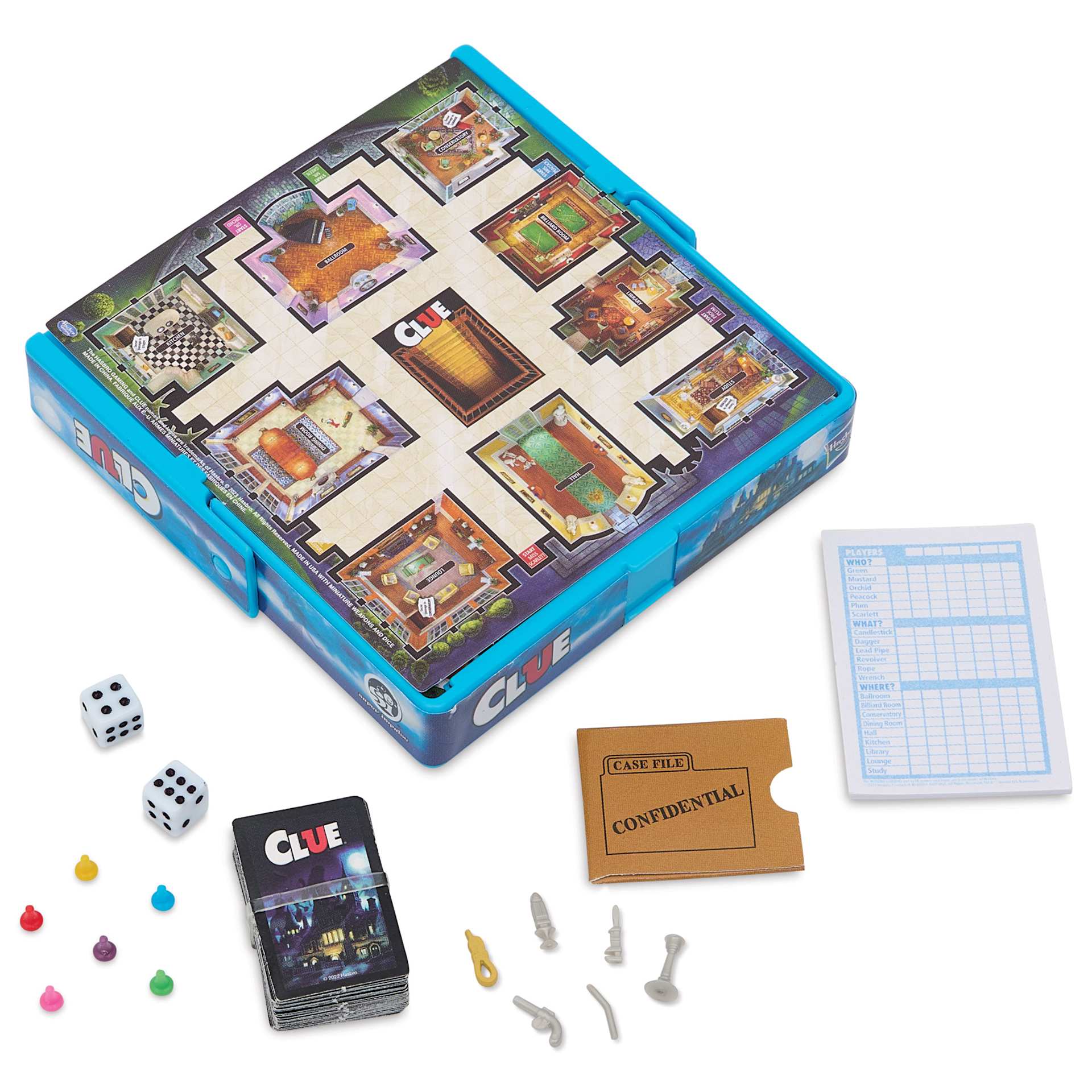 Super Impulse World's Smallest Clue Game, contents