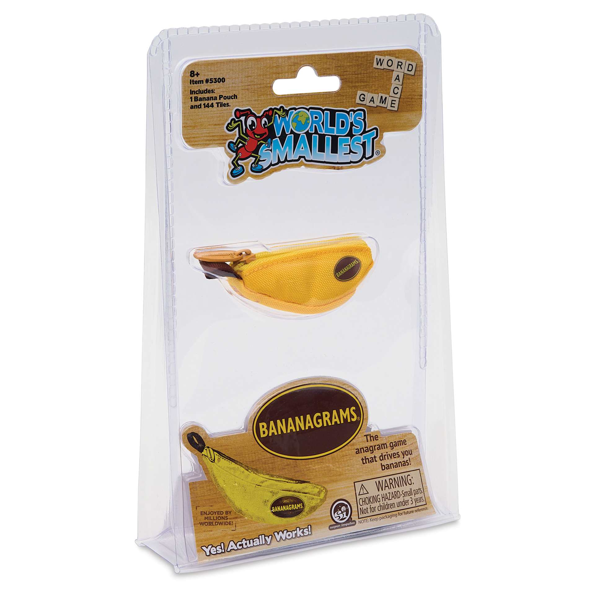 Super Impulse World's Smallest Bananagrams Game, packaging