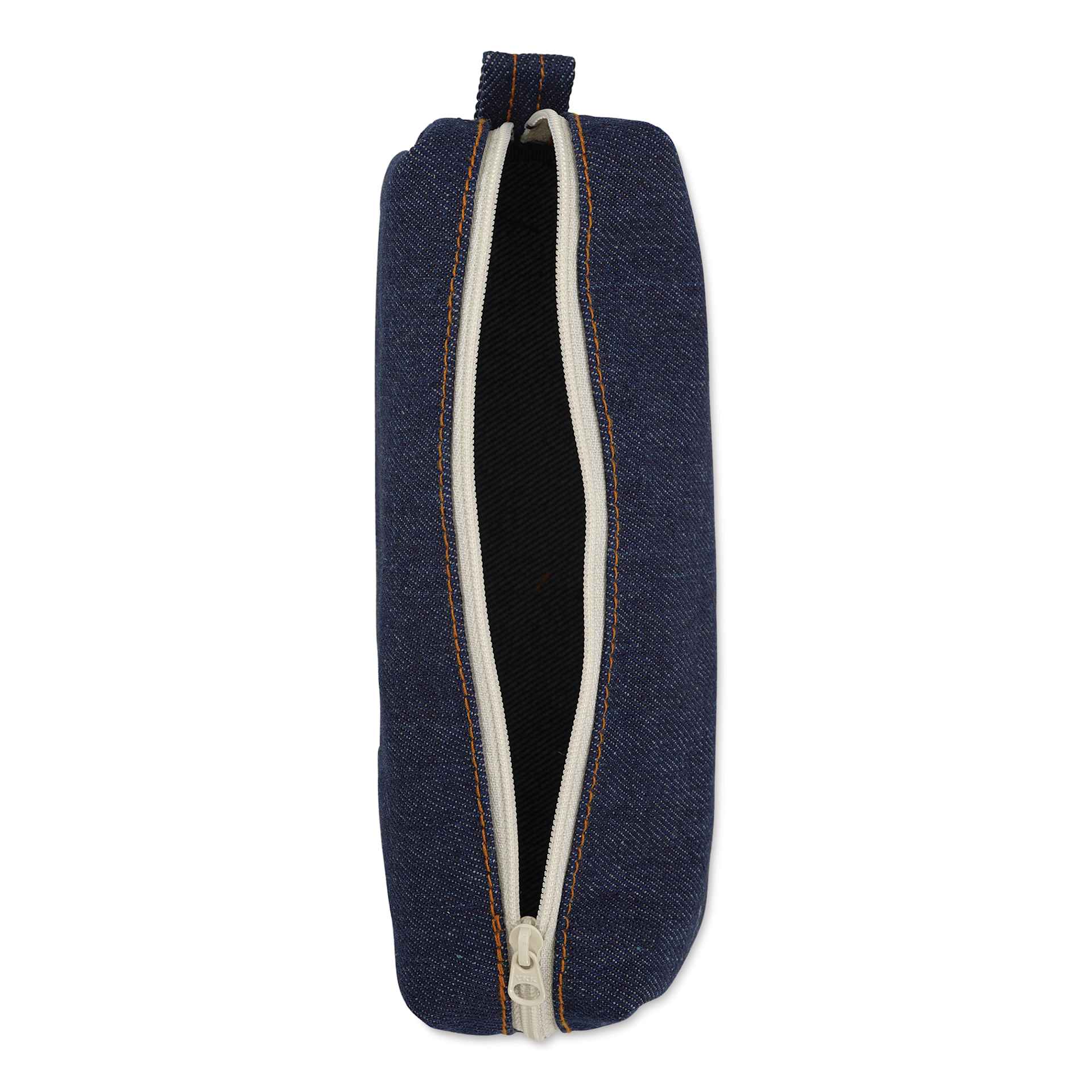 Luddite Canvas Box Pen Case - Denim, open