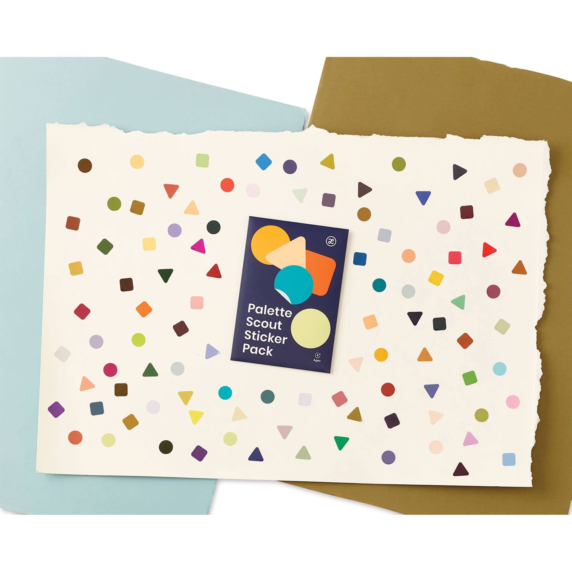 Zollie Palette Scout Sticker Pack, stickers on paper