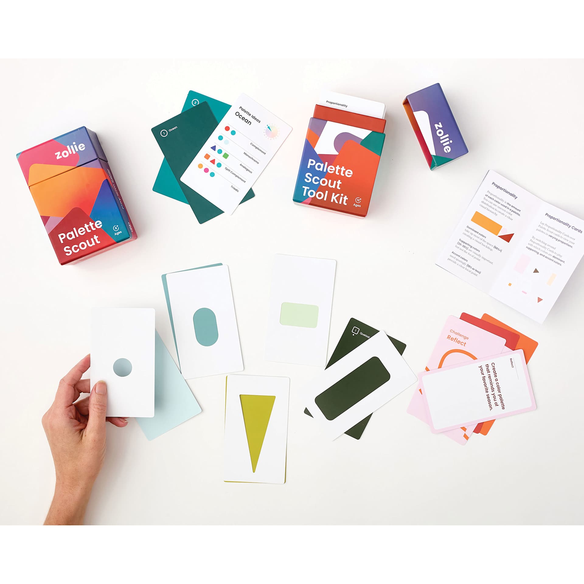 Zollie Palette Scout Color Theory Cards and Expansion Deck, contents