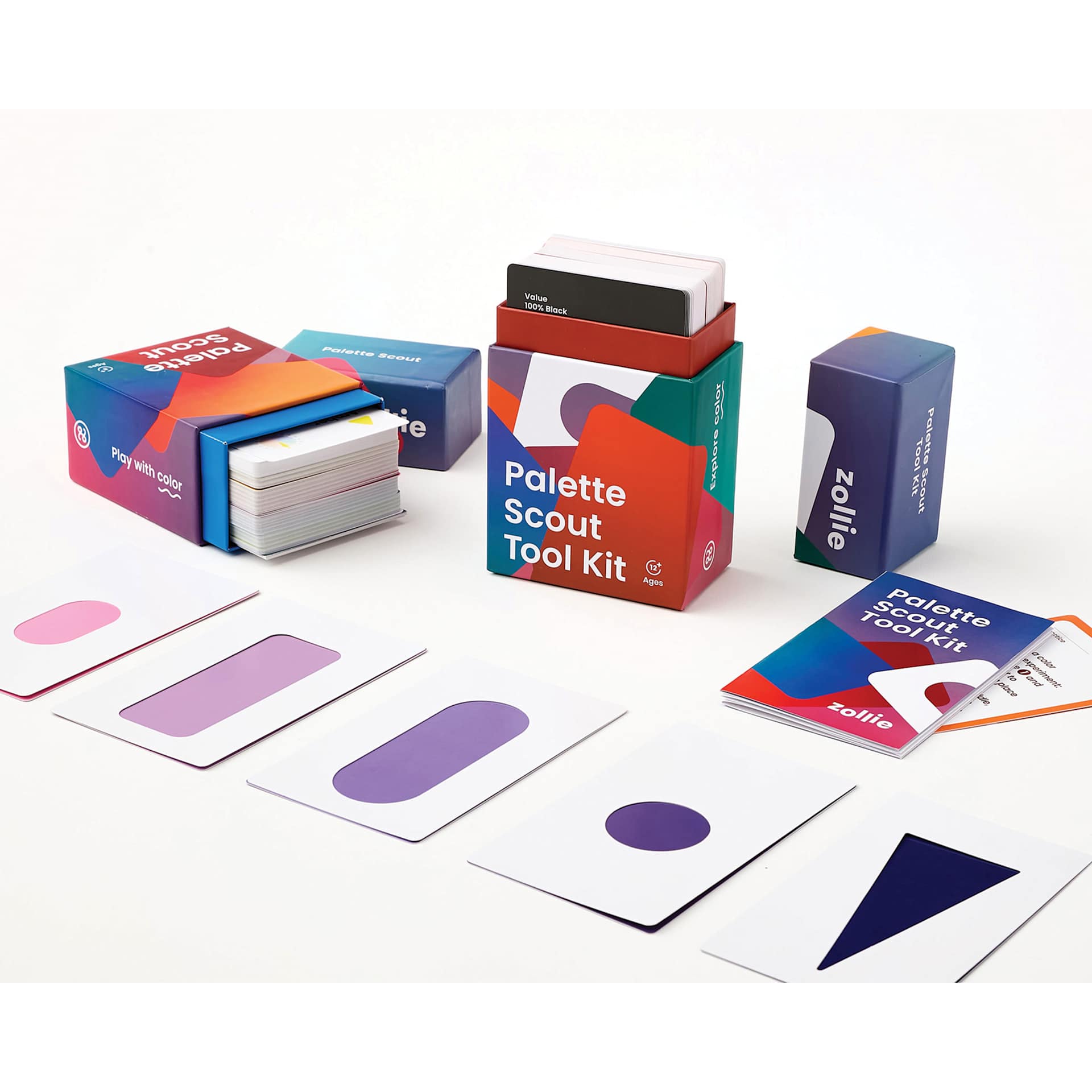 Zollie Palette Scout Color Theory Cards and Expansion Deck, on desk