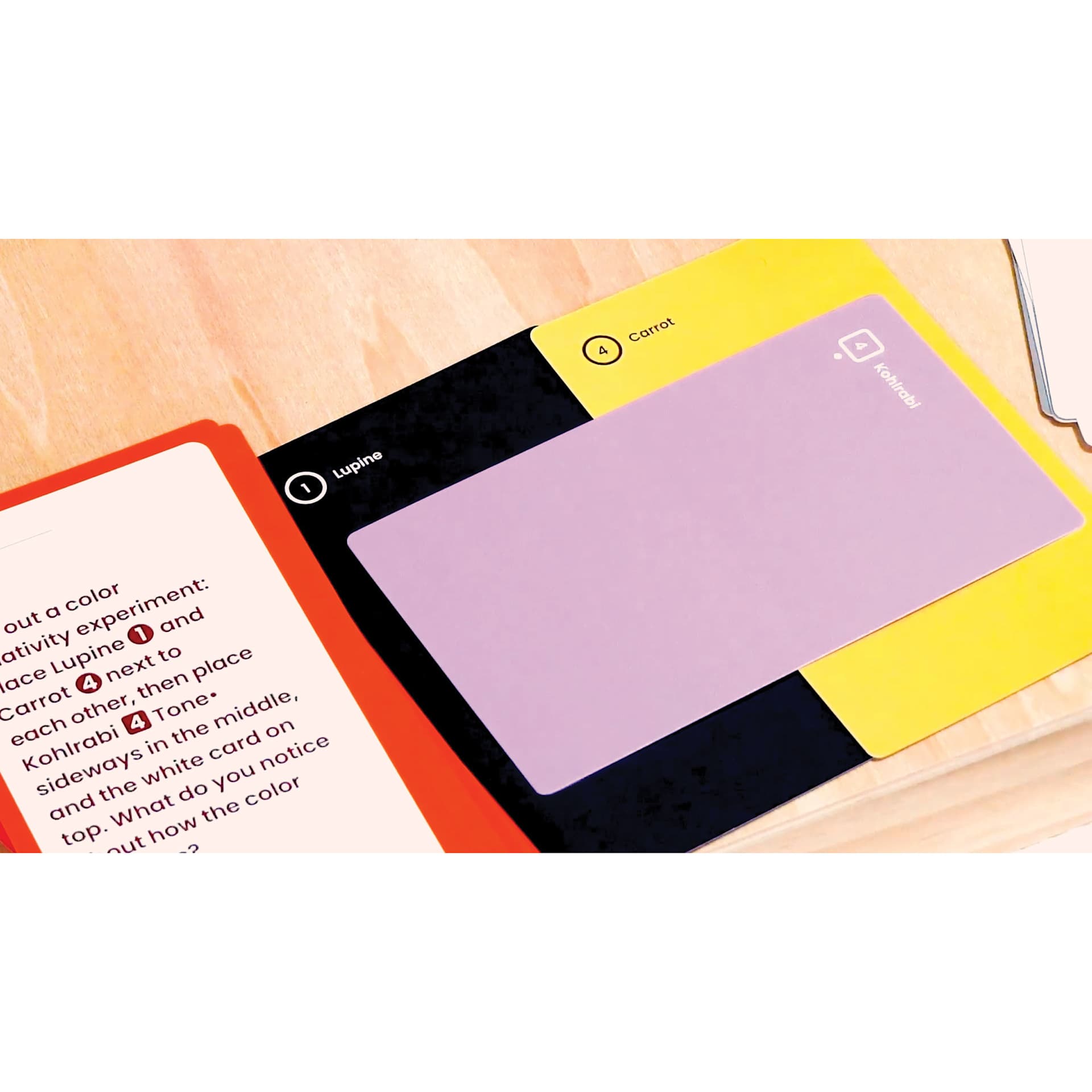 Zollie Palette Scout Color Theory Cards and Expansion Deck, activity experiment example