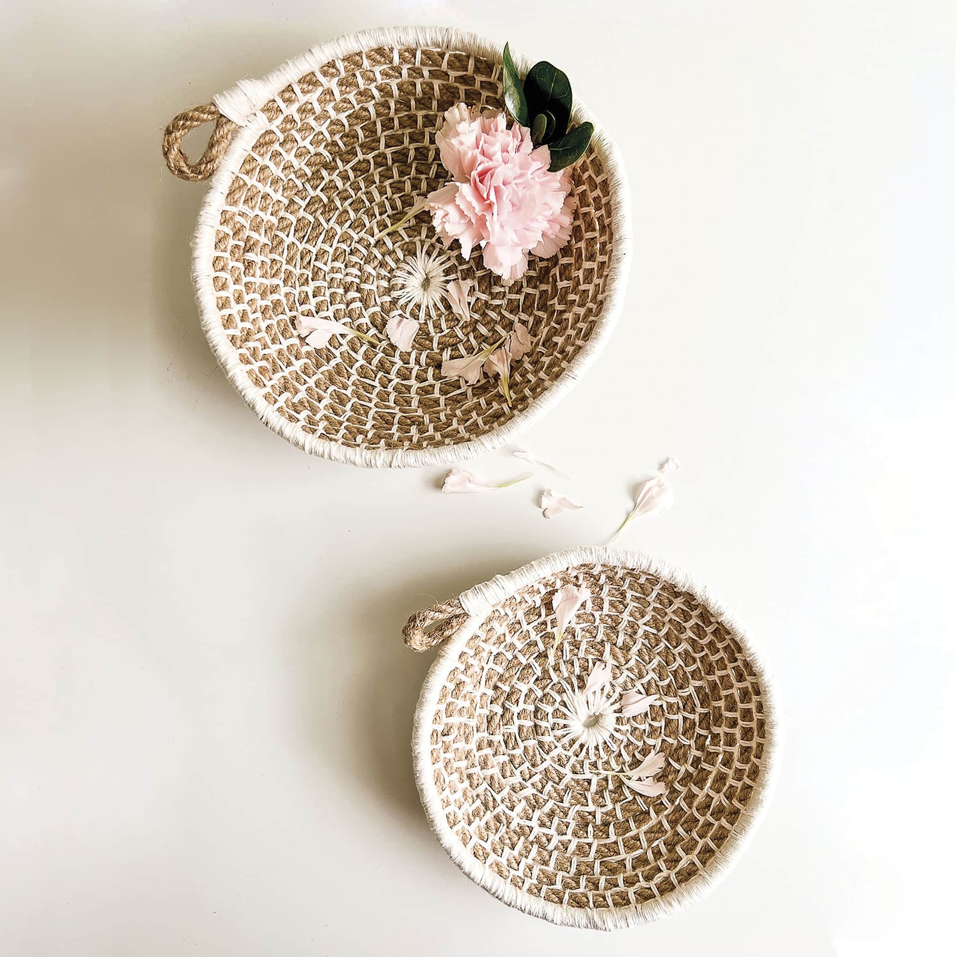 Naomi Nesting Bowls Kit, finished nesting bowls next to each other