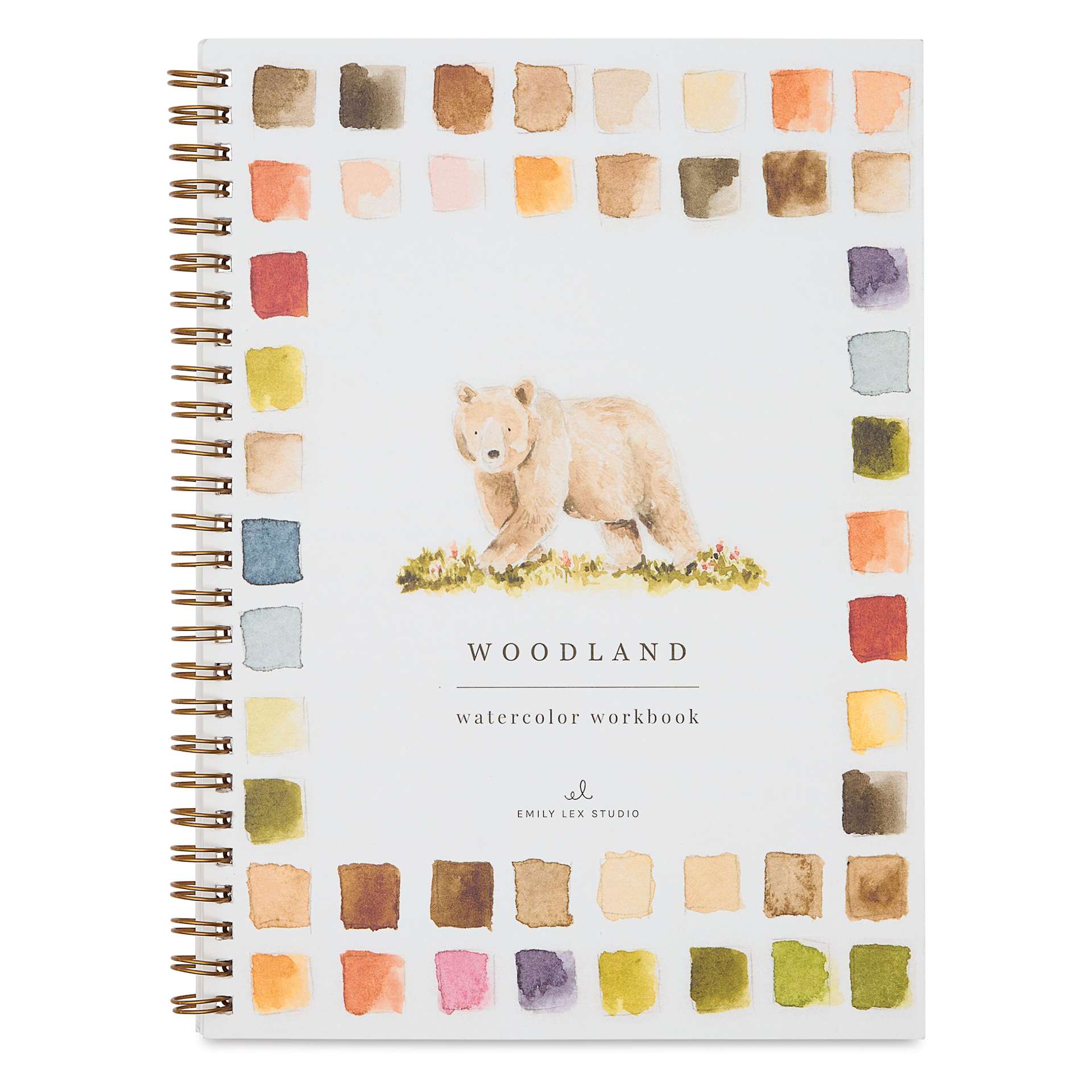 Emily Lex Studio Woodland Watercolor Workbook - 6-1/2" x 9", front cover