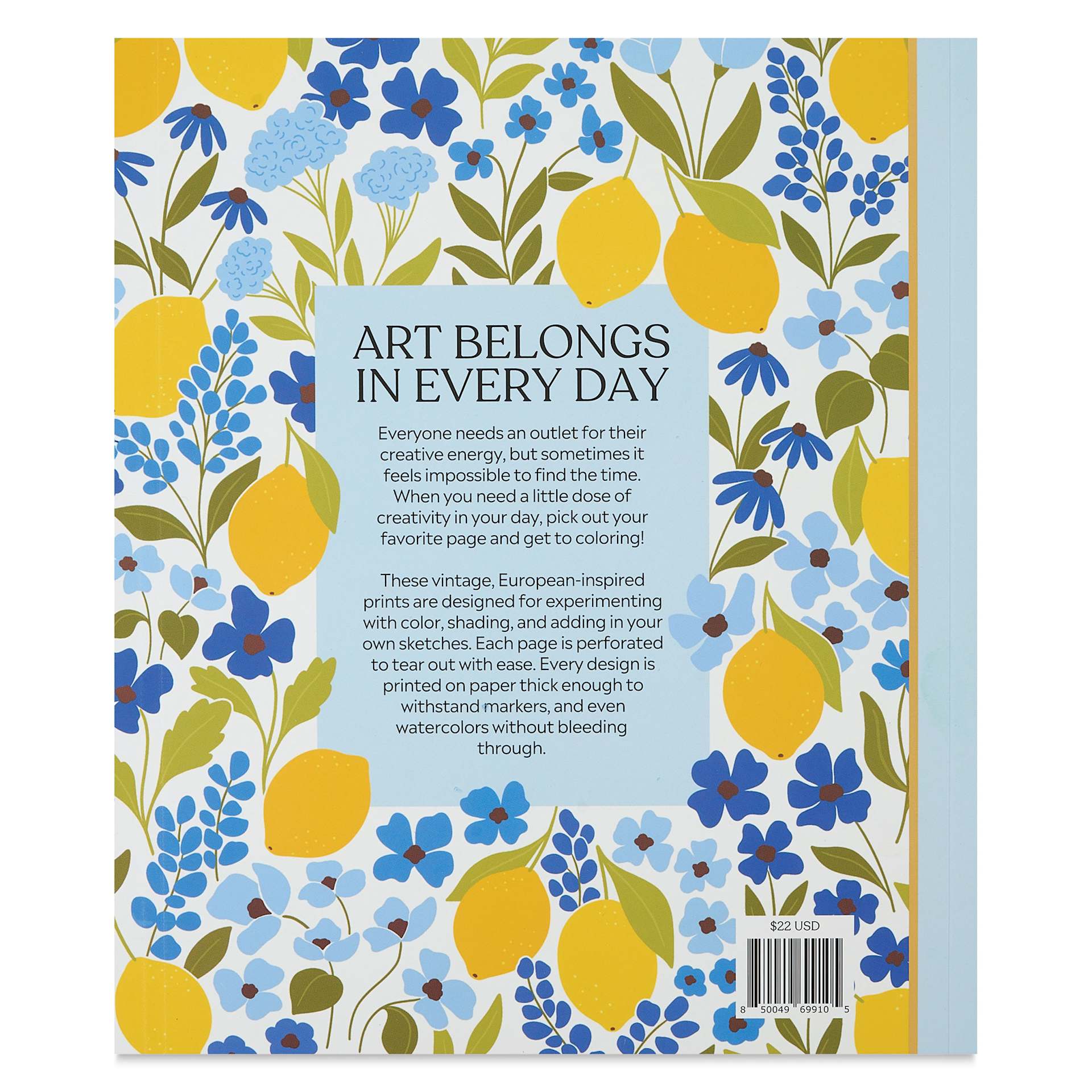 Elyse Breanne The Good Life Coloring Book, back cover