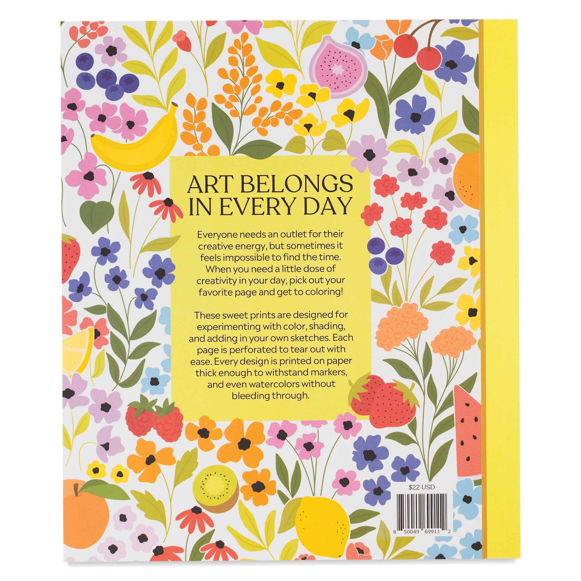 Elyse Breanne Farmer’s Market Coloring Book, back cover