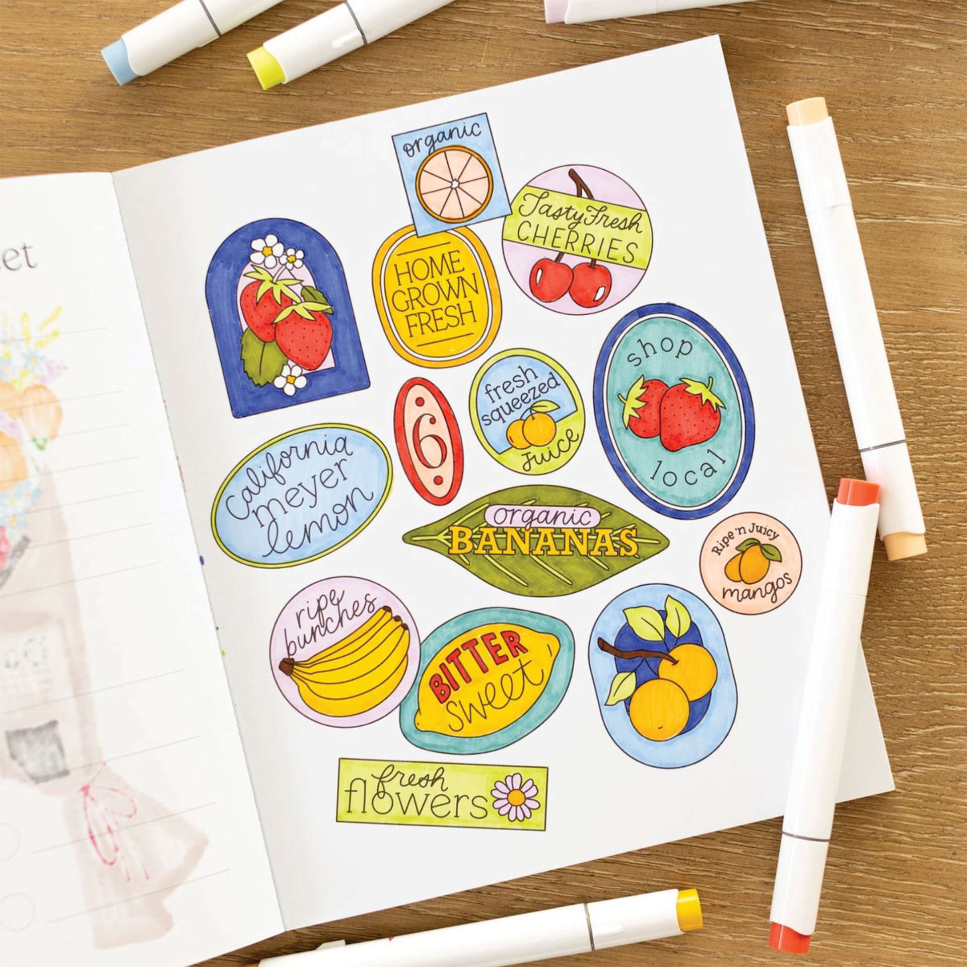Elyse Breanne Farmer’s Market Coloring Book