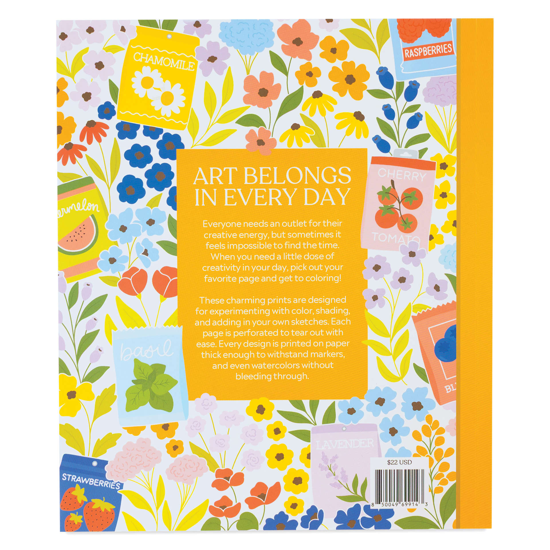 Elyse Breanne Garden Avenue Coloring Book, back cover