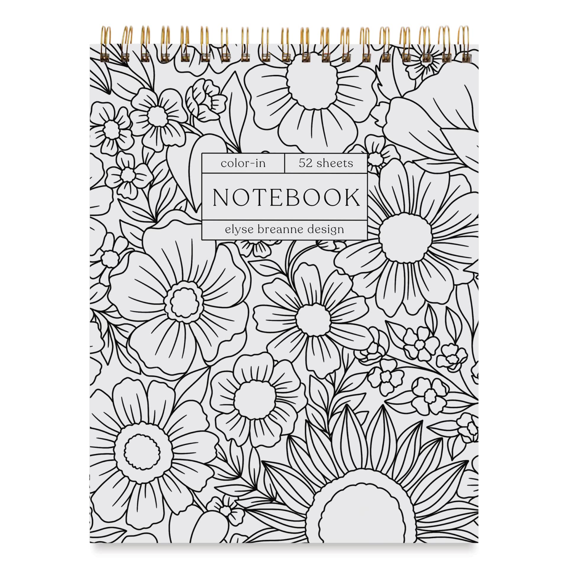 Elyse Breanne Color-in Notebook, front