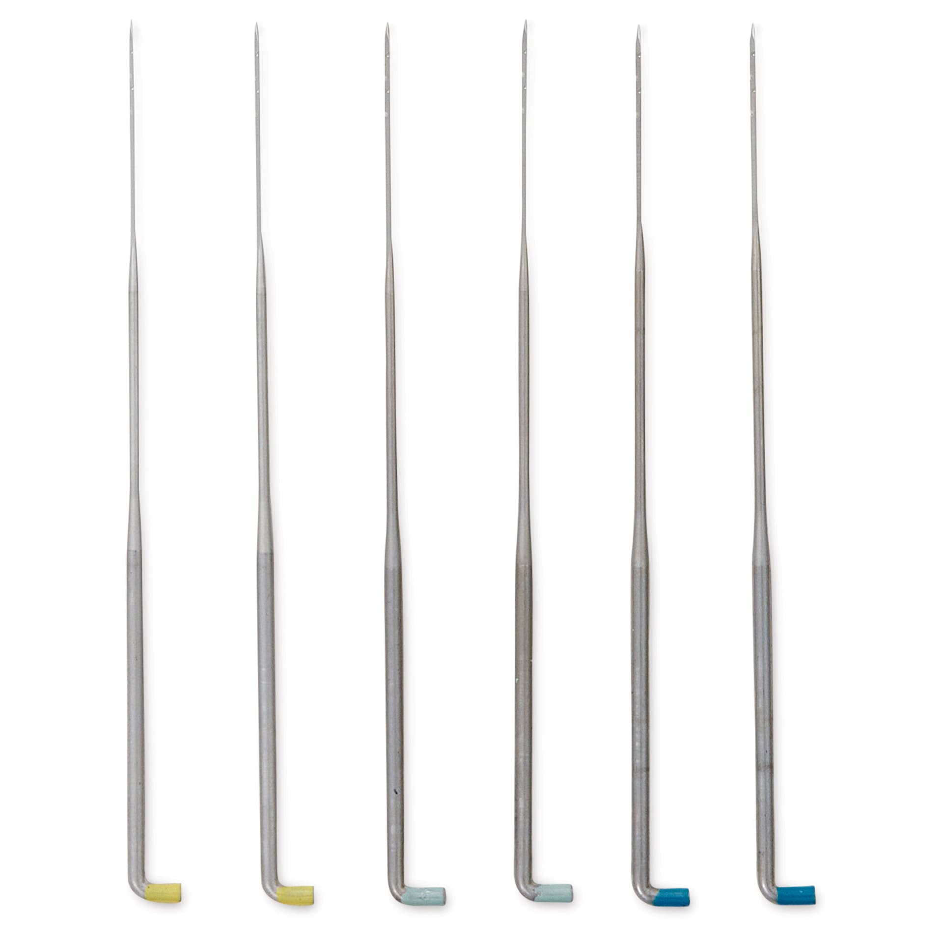 Grey Fox Felting Needles - Pkg of 6, needles laid out