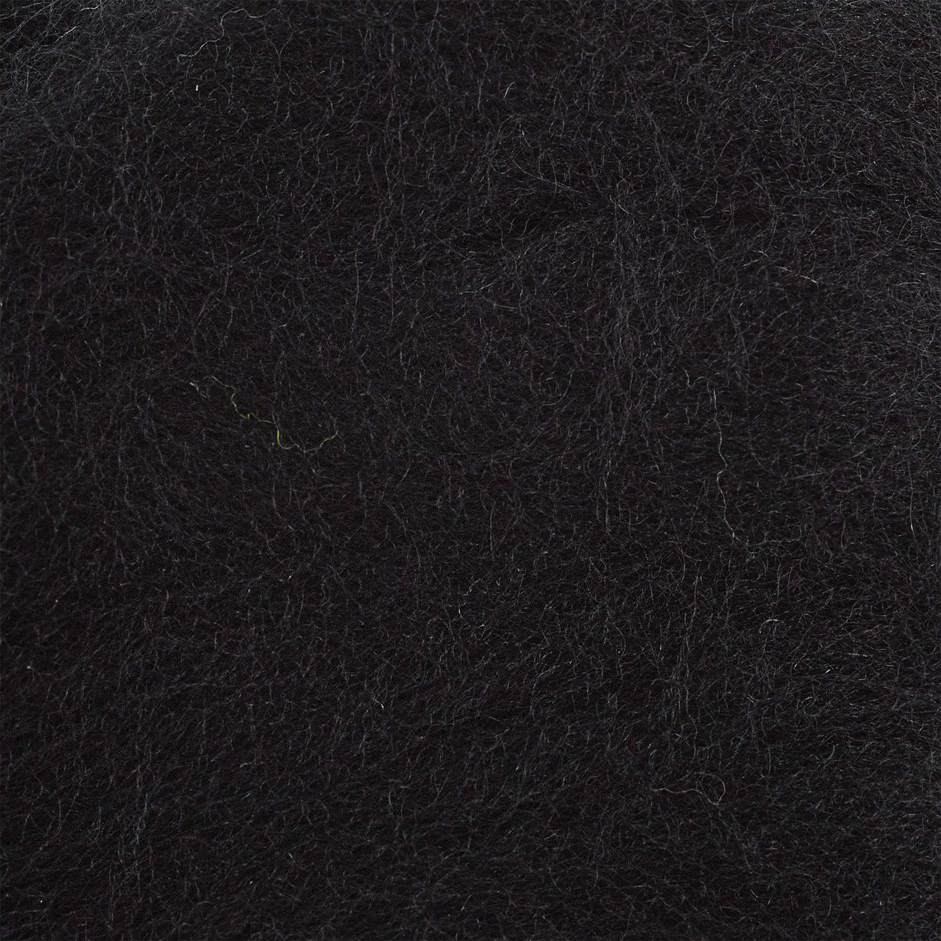 Wistyria Editions 100% Wool Roving - Black, 14" - close-up