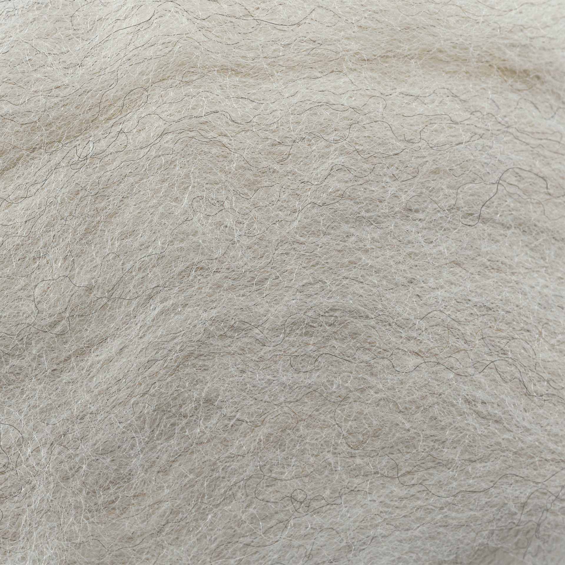 Wistyria Editions 100% Wool Roving - Light Grey, 14" - close-up