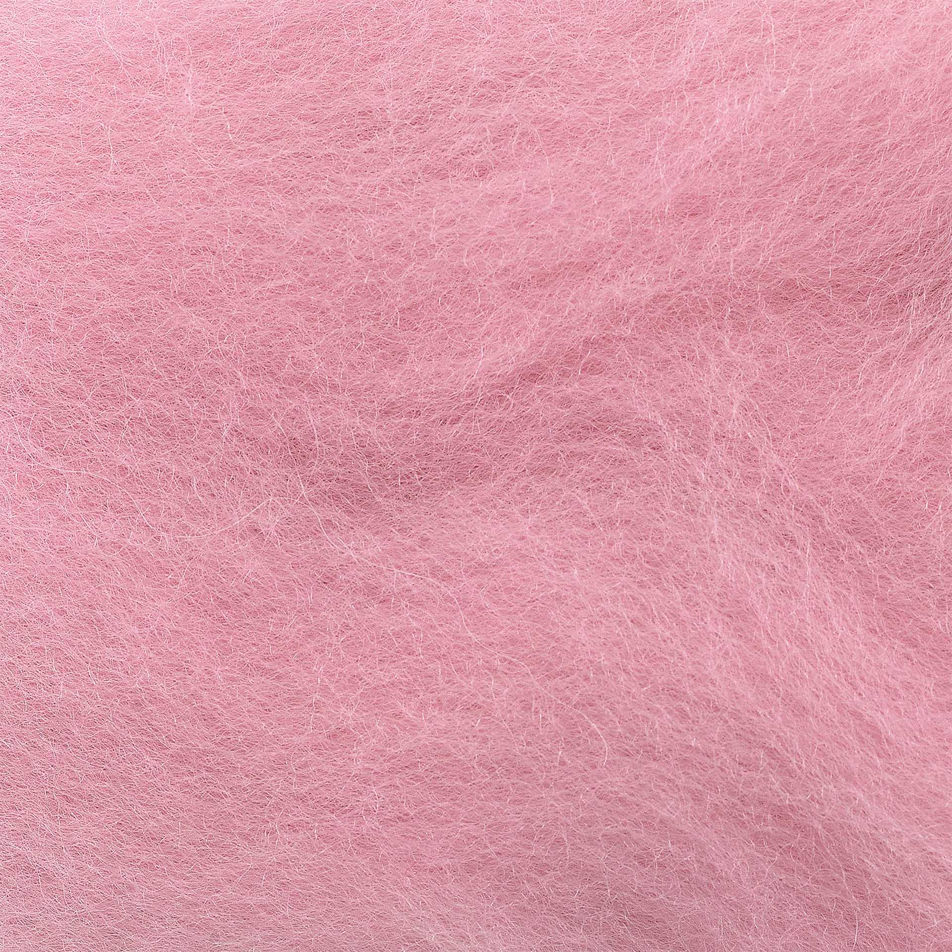 Wistyria Editions 100% Wool Roving - Soft Pink, 14" - close-up