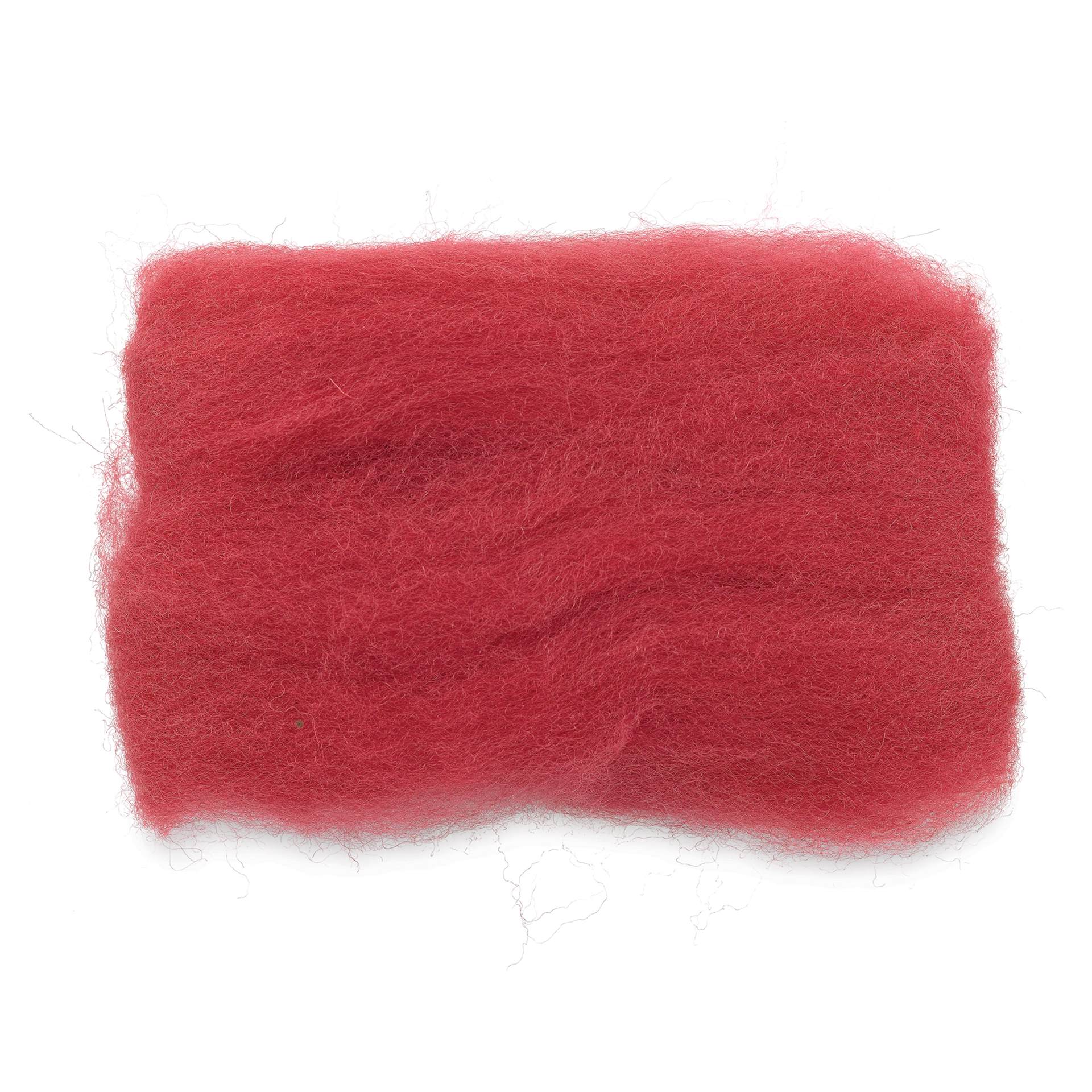 Wistyria Editions 100% Wool Roving - Berry, 14"